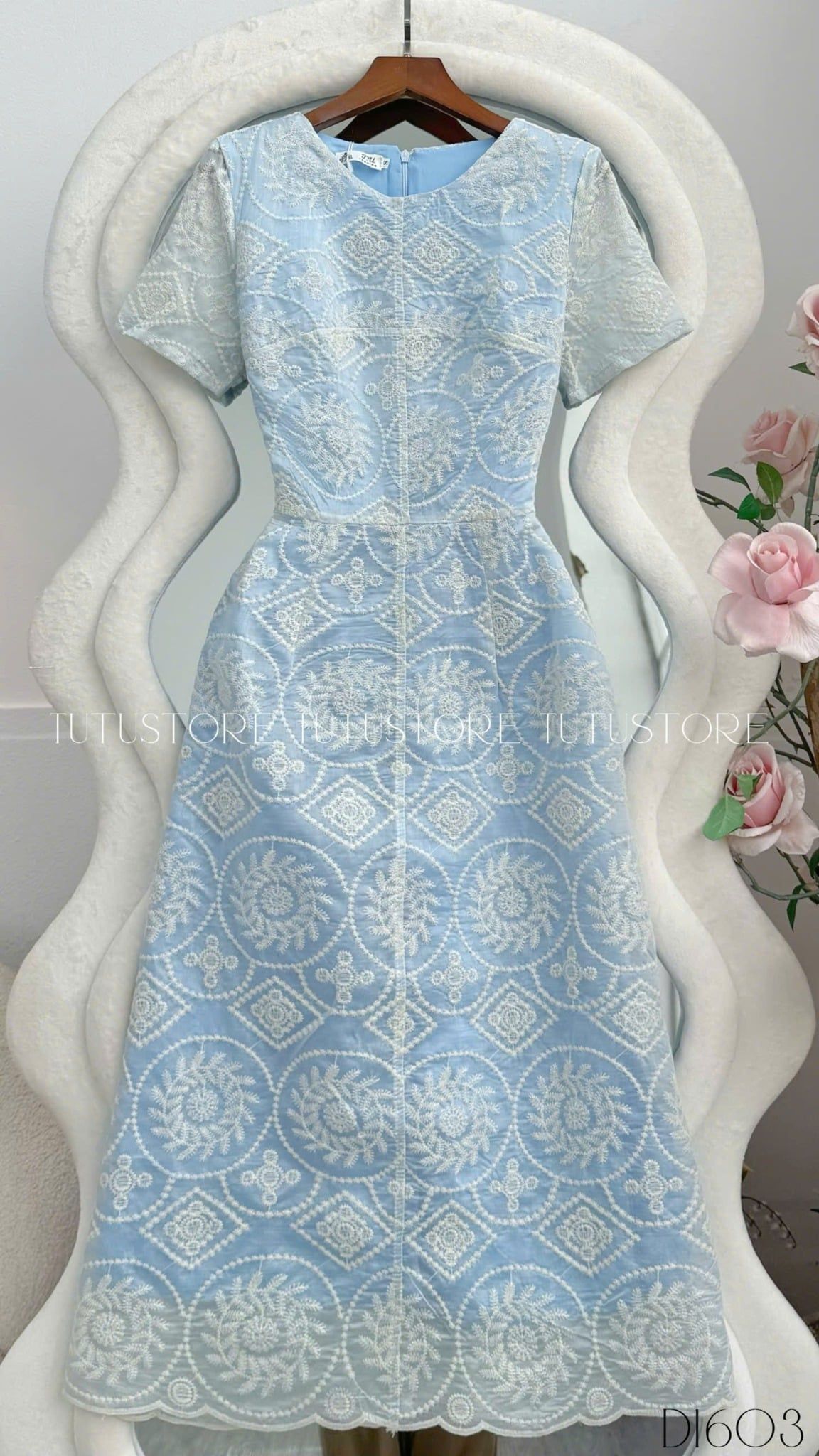 Đầm Thiết Kế Dáng Chữ A Đi Chơi TuTu Store Mã D1603