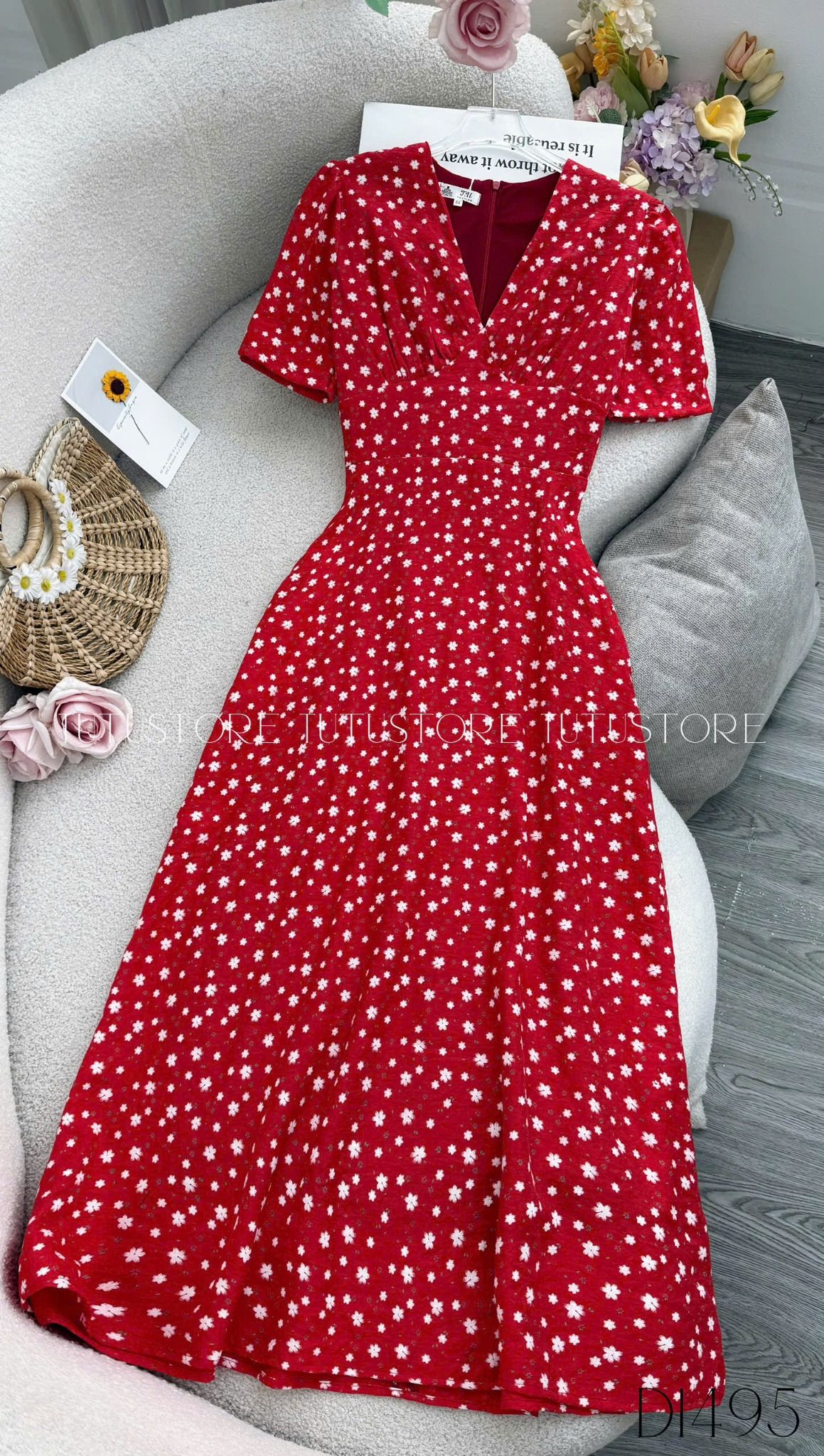 Đầm Thiết Kế Cổ Tim Đi Tiệc TuTu Store - Mã D1495