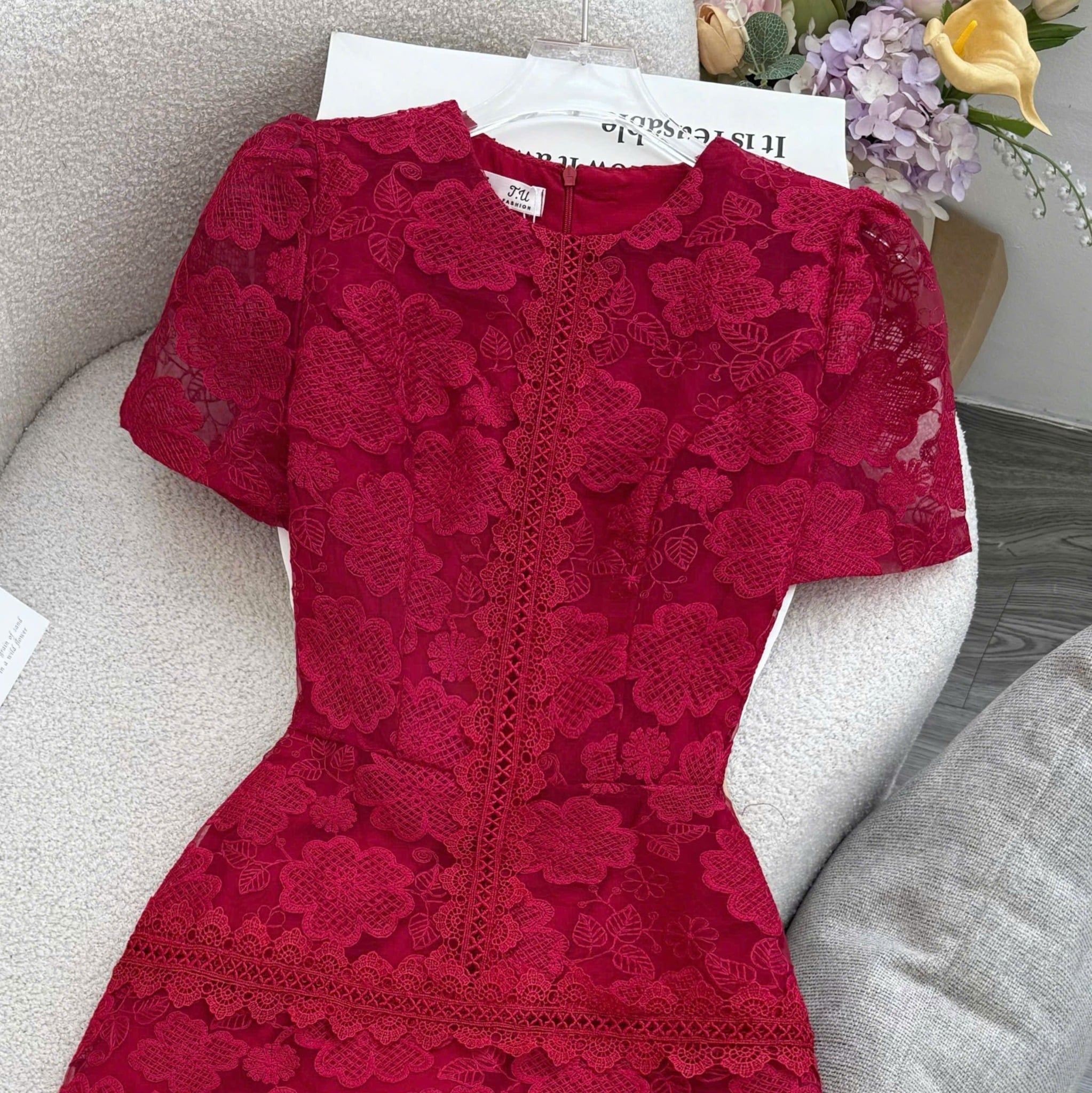 Đầm Thiết Kế Cổ Tròn Dáng Chữ A Đi Tiệc TuTu Store - Mã D1578