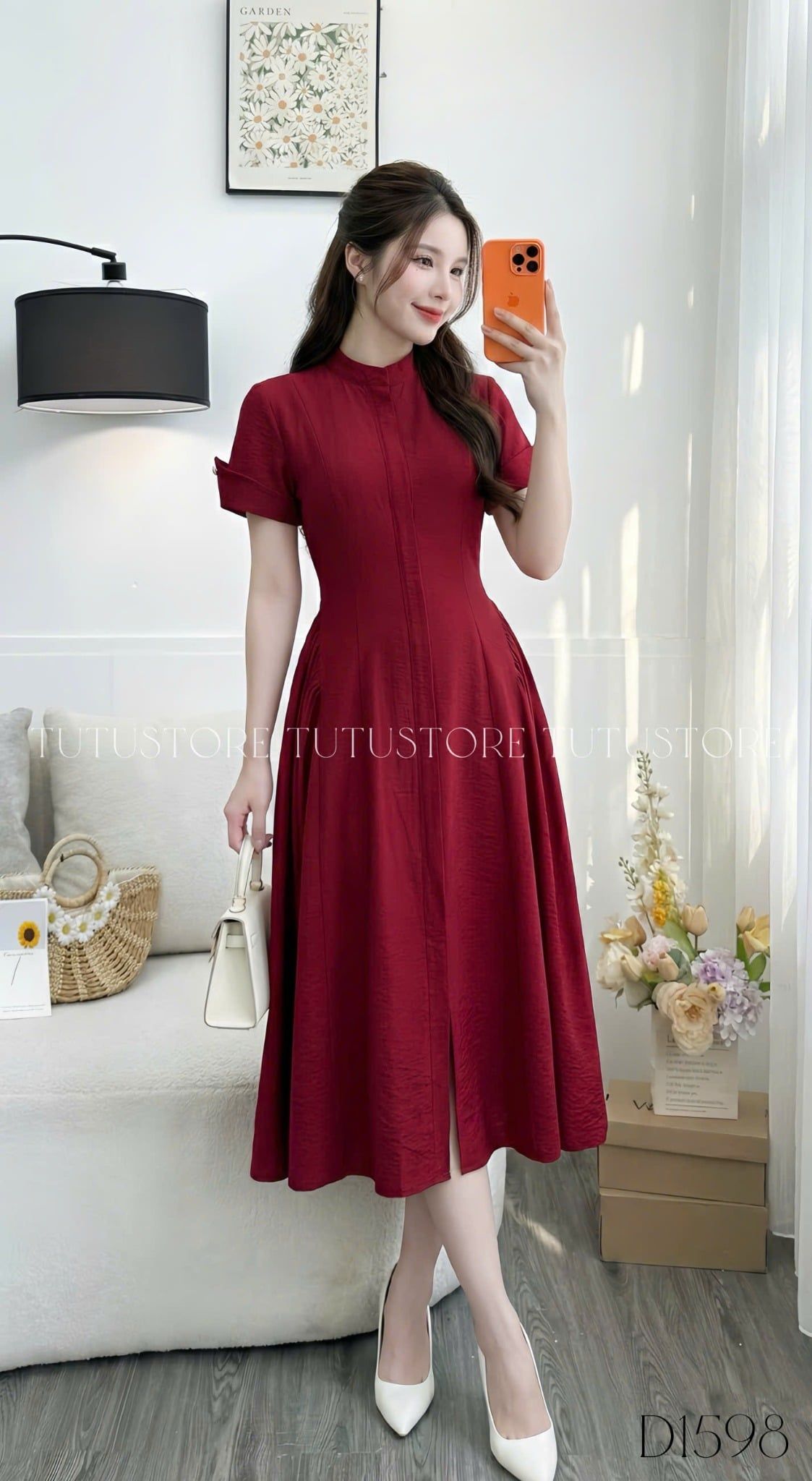 Đầm Thiết Kế Cổ Tròn Đi Tiệc TuTu Store Mã D1598