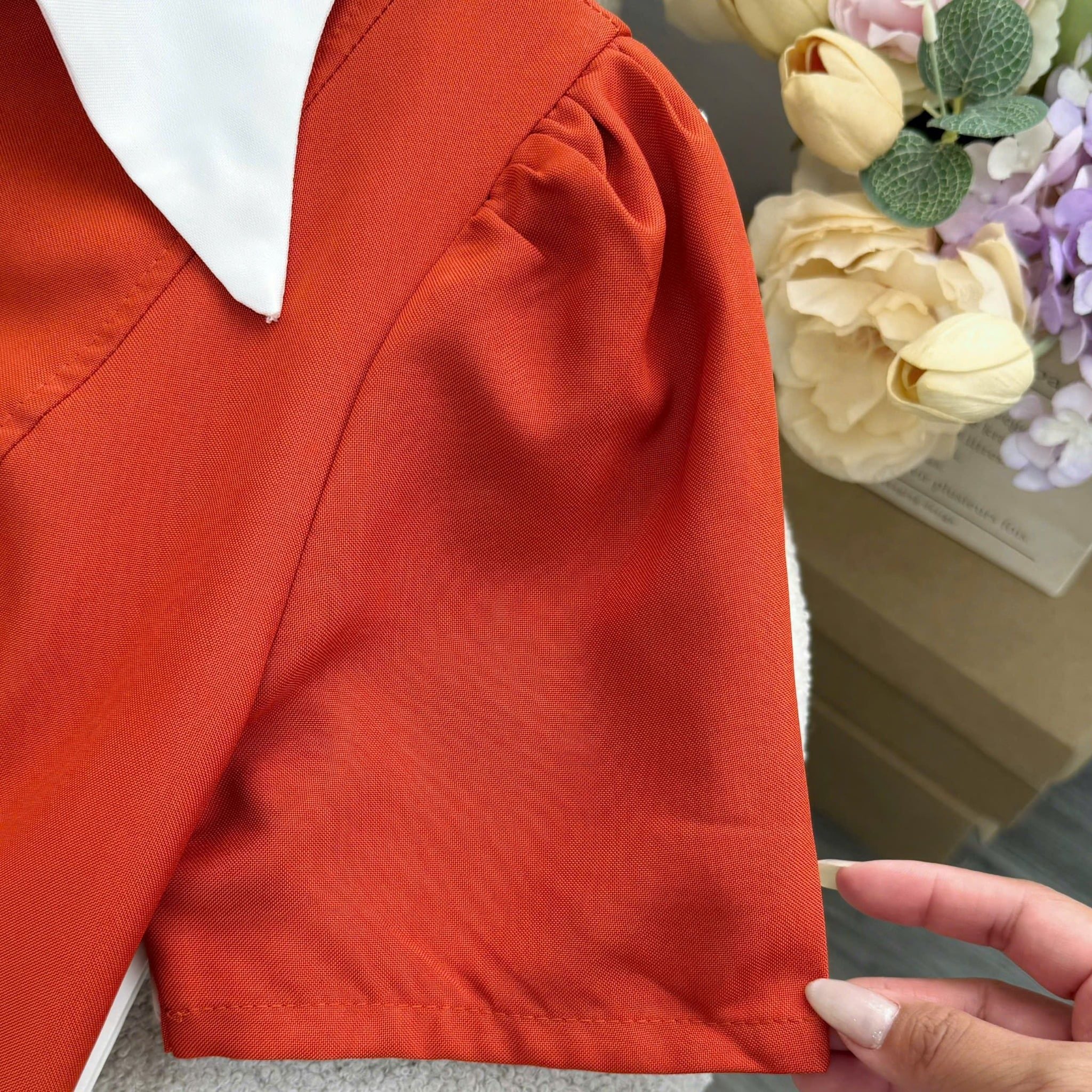 Đầm Thiết Kế Cổ Sơ Mi Dáng Dài Công Sở TuTu Store Mã D1609