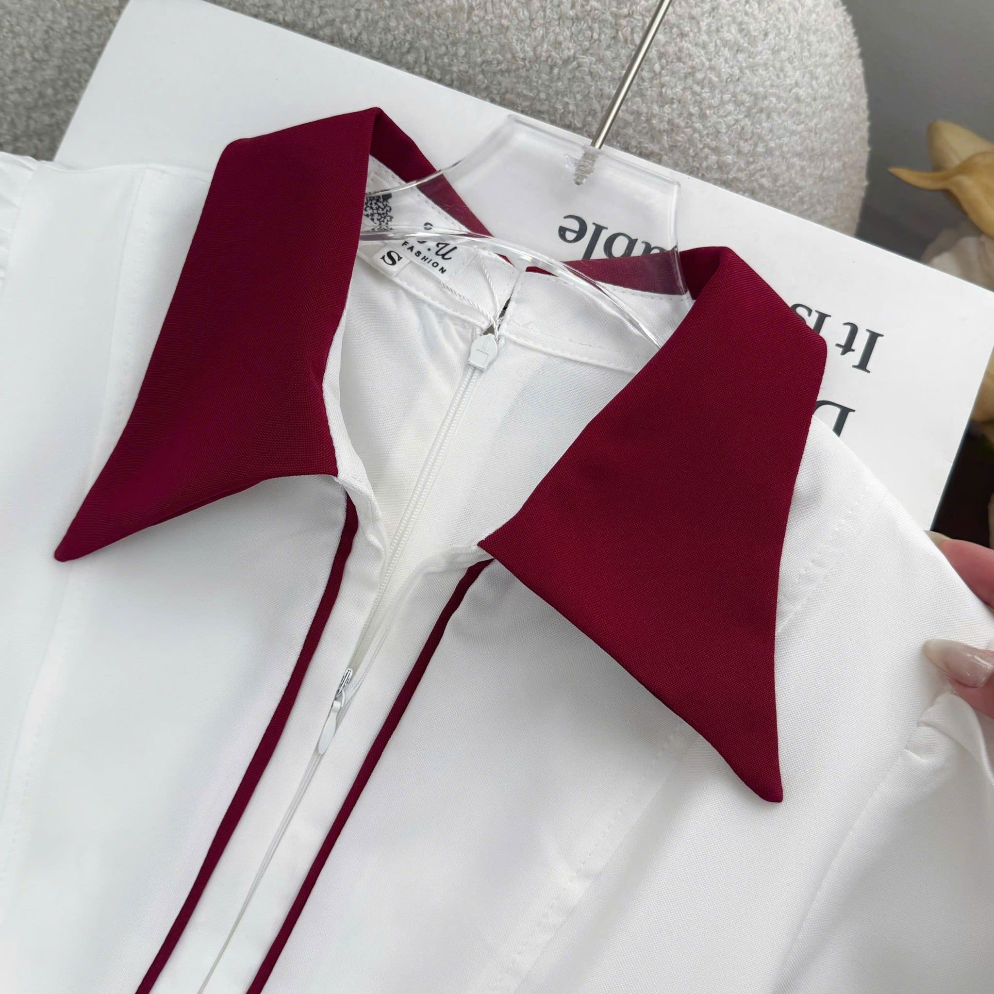 Đầm Thiết Kế Cổ Sơ Mi Dáng Dài Công Sở TuTu Store Mã D1609