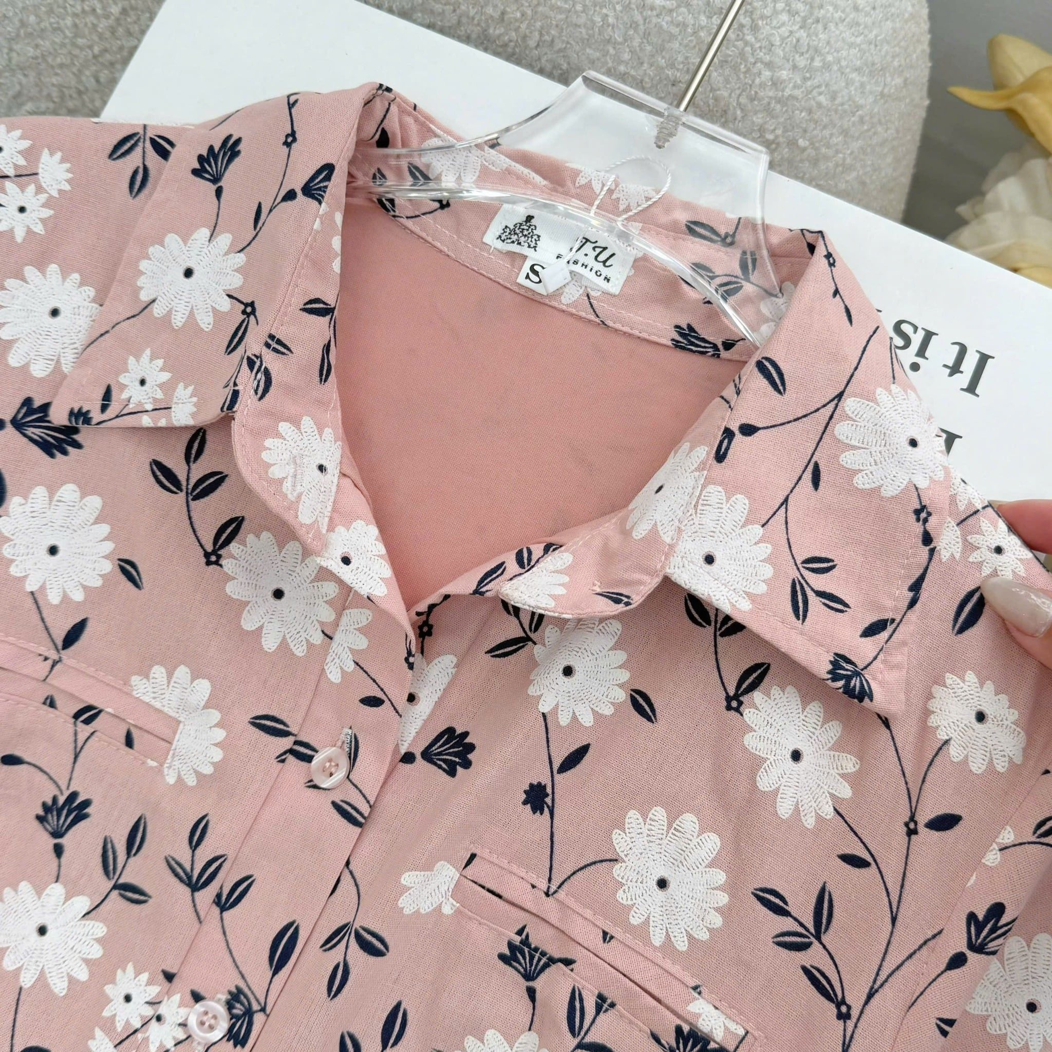 Đầm Thiết Kế Cổ Sơ Mi Dáng Xòe Đi Chơi TuTu Store Mã D1614