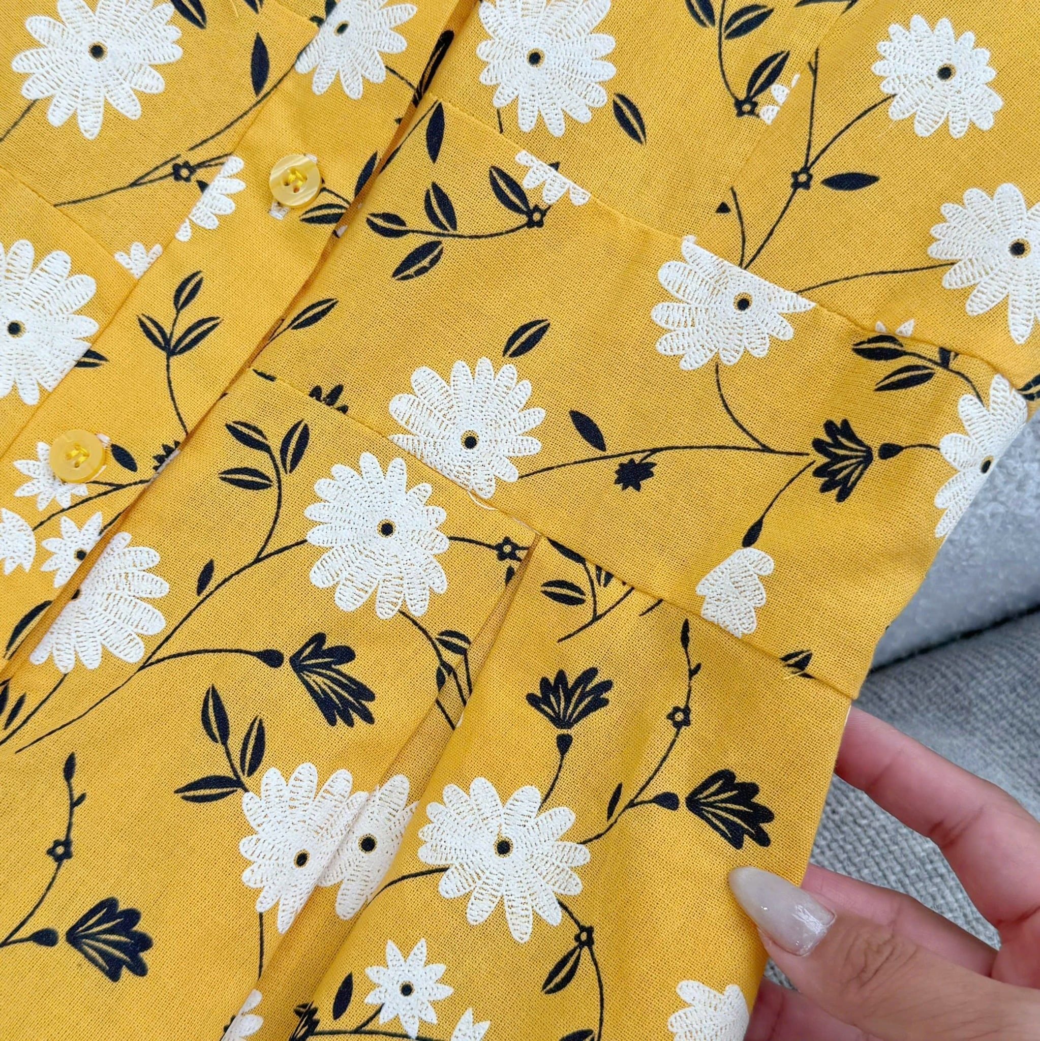 Đầm Thiết Kế Cổ Sơ Mi Dáng Xòe Đi Chơi TuTu Store Mã D1614