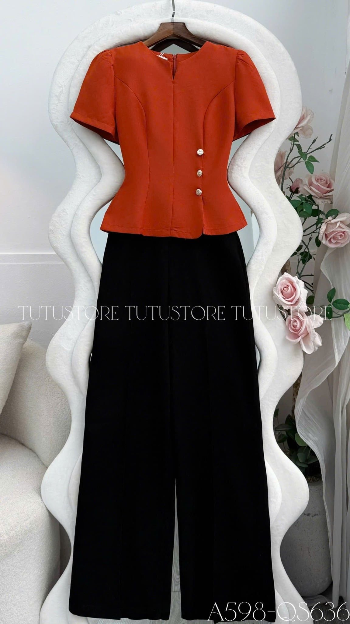 Áo Thiết Kế Dáng Peplum Công Sở TuTu Store Mã A598