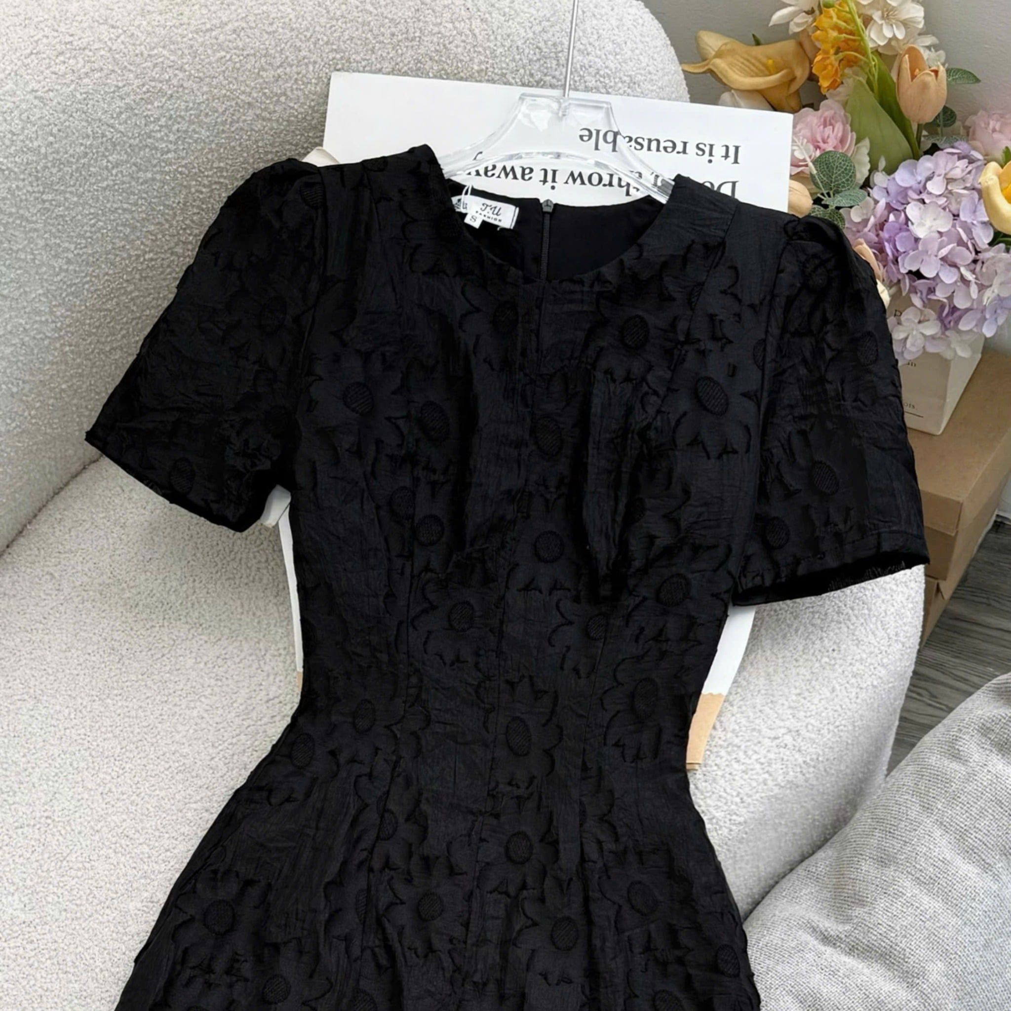 Đầm Thiết Kế Cổ Tròn Dáng Dài Đi Tiệc TuTu Store Mã D1607