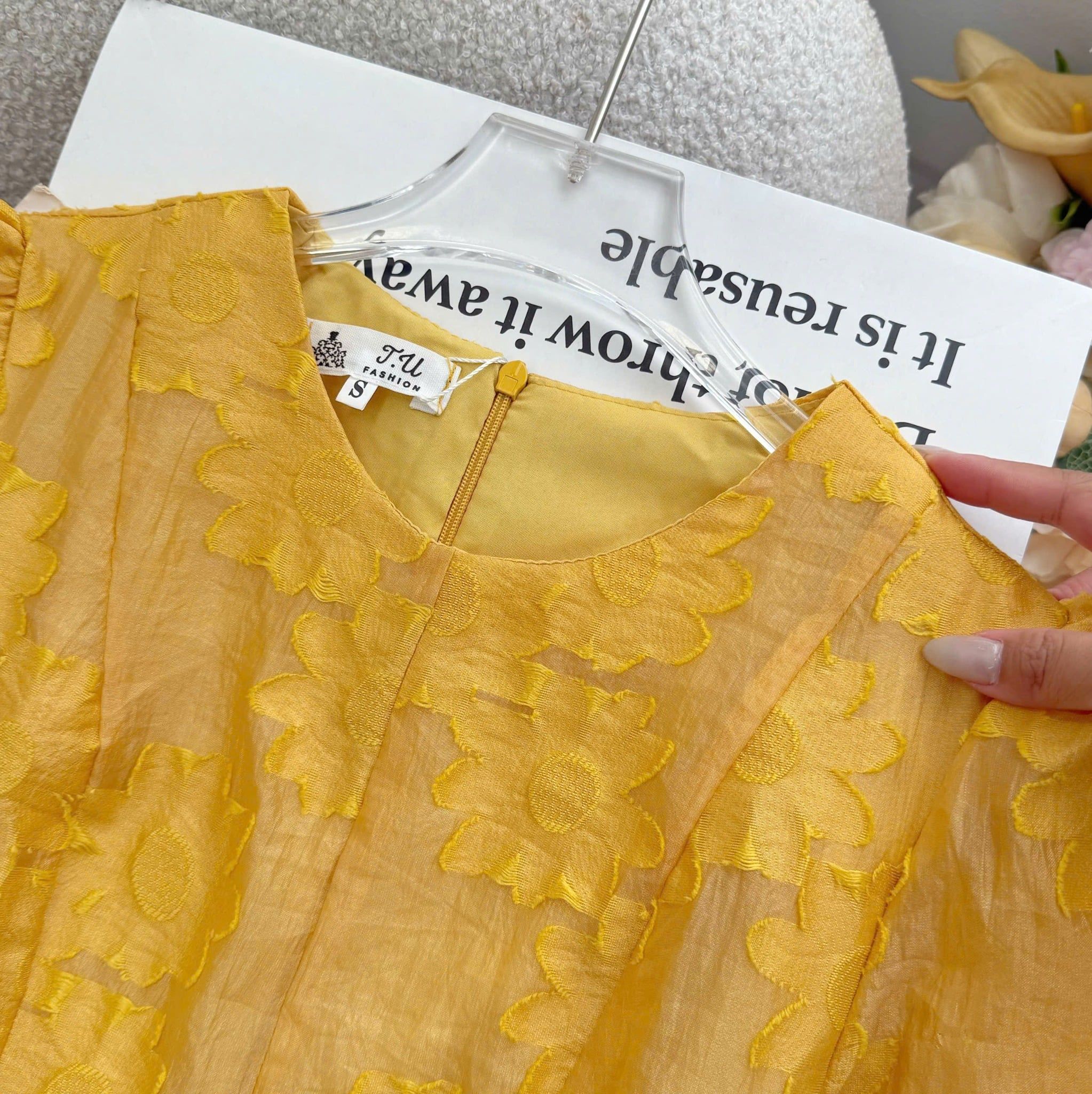 Đầm Thiết Kế Cổ Tròn Dáng Dài Đi Tiệc TuTu Store Mã D1607