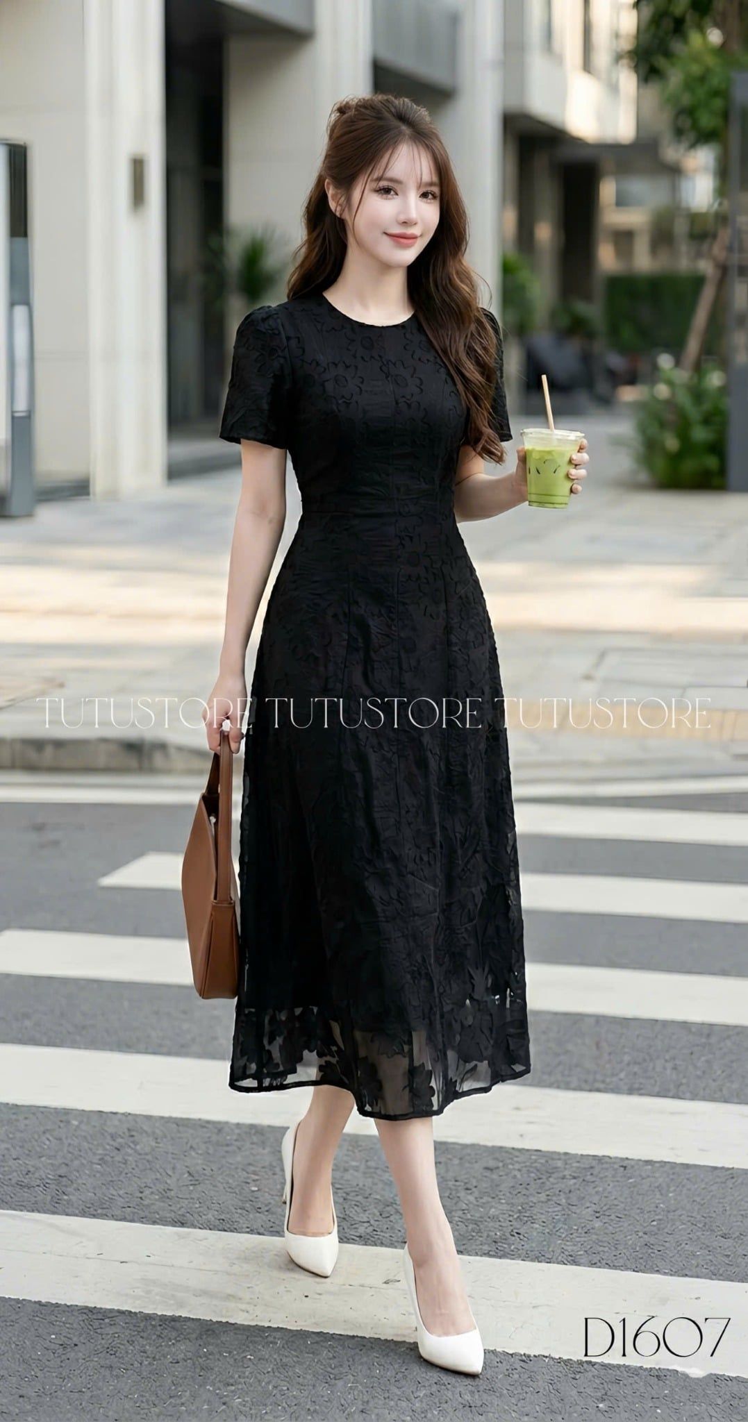 Đầm Thiết Kế Cổ Tròn Dáng Dài Đi Tiệc TuTu Store Mã D1607