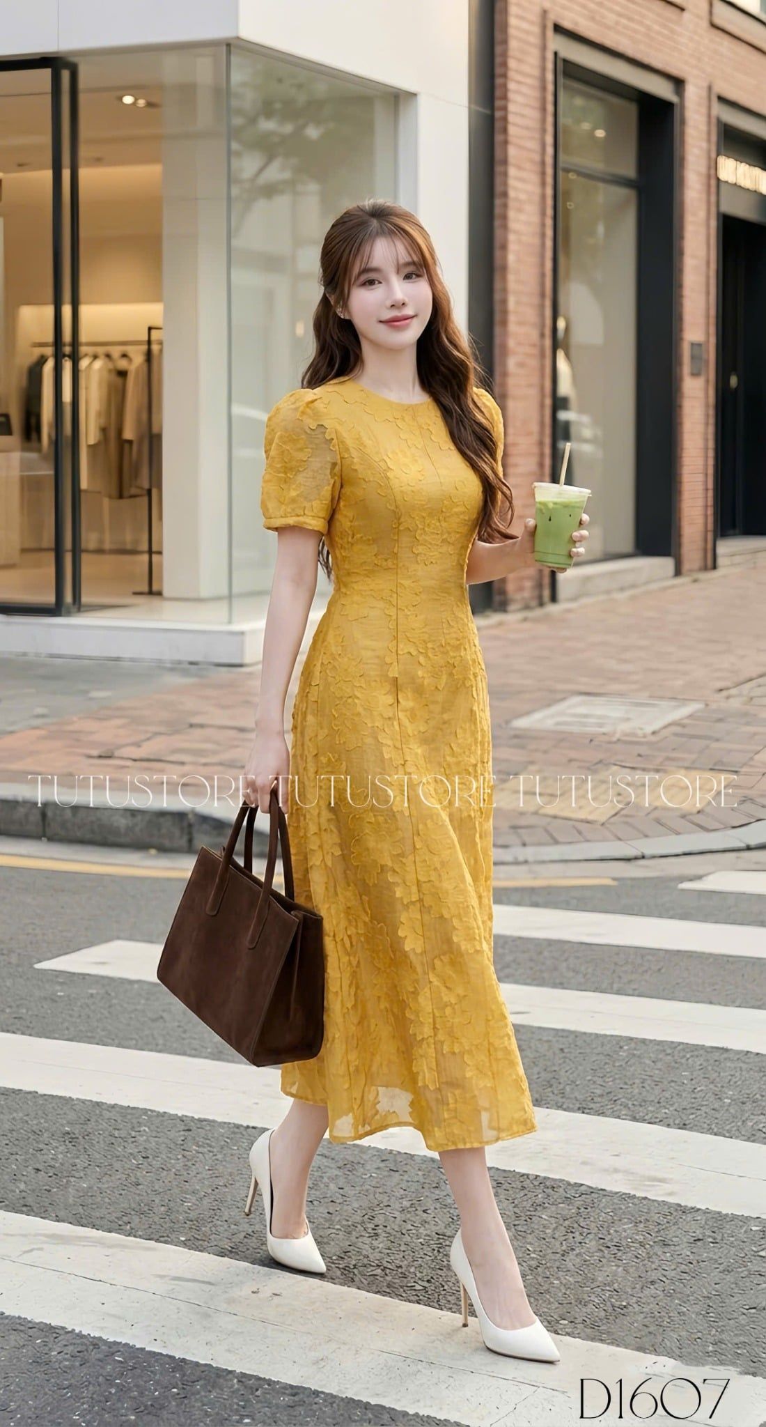 Đầm Thiết Kế Cổ Tròn Dáng Dài Đi Tiệc TuTu Store Mã D1607