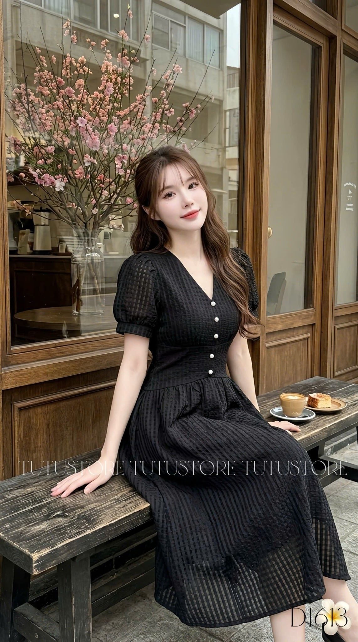 Đầm Thiết Kế Cổ Tim Dáng Xòe Đi Chơi TuTu Store Mã D1613