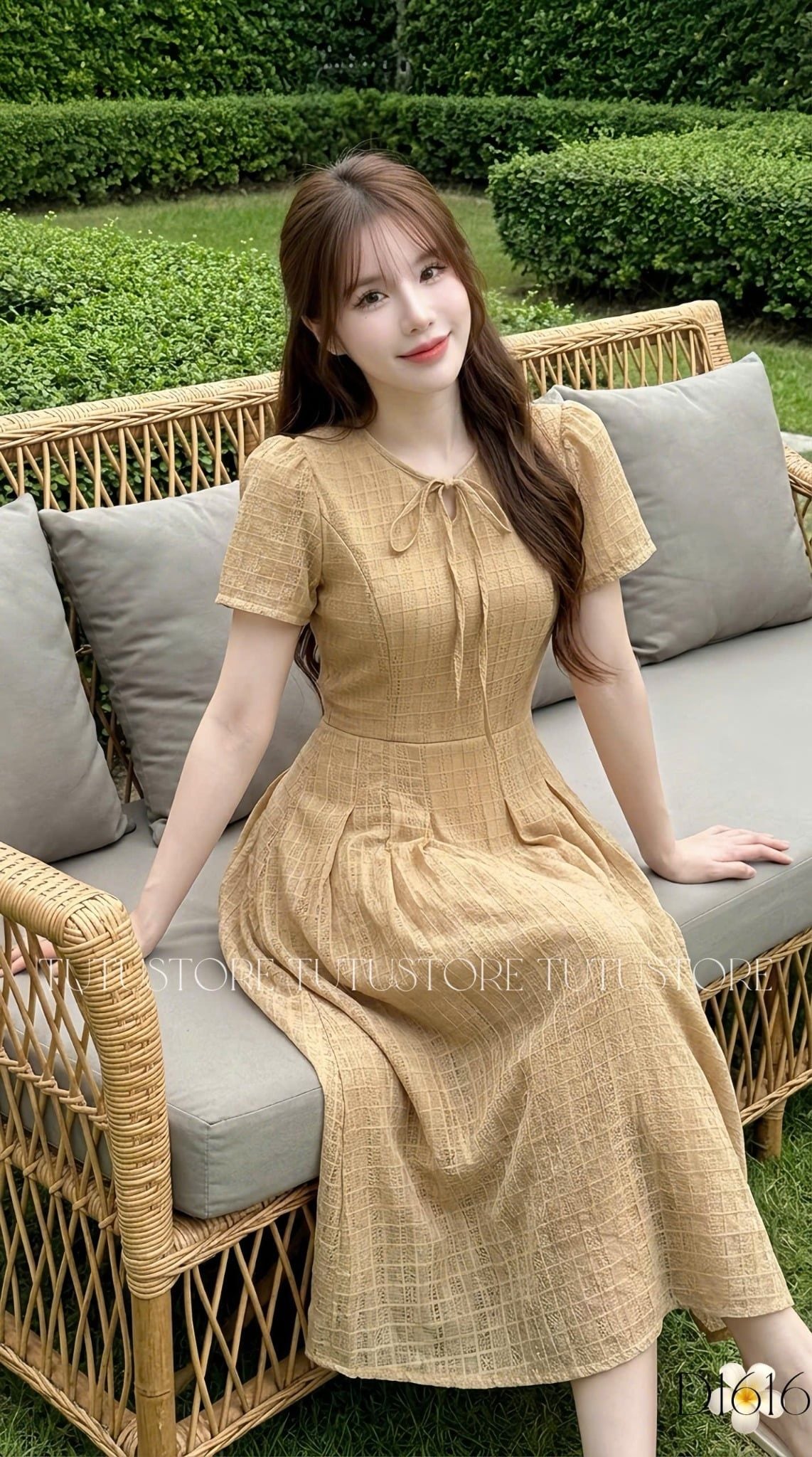 Đầm Thiết Kế Dáng Xòe Đi Chơi TuTu Store Mã D1616