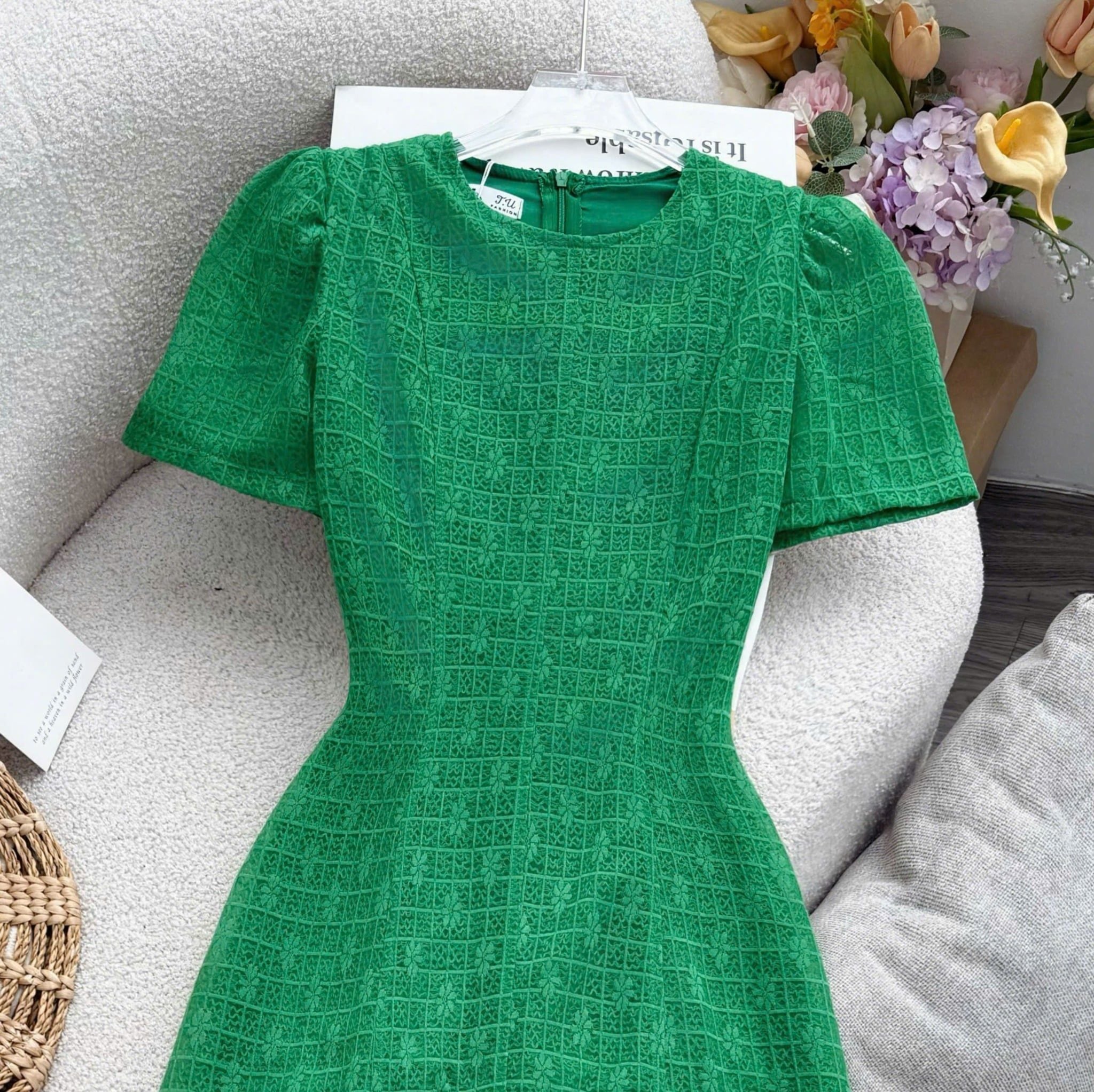 Đầm Thiết Kế Cổ Tròn Dáng Dài Đi Chơi TuTu Store Mã D1611