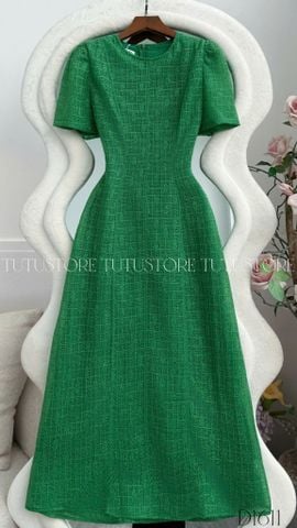 Đầm Thiết Kế Cổ Tròn Dáng Dài Đi Chơi TuTu Store Mã D1611