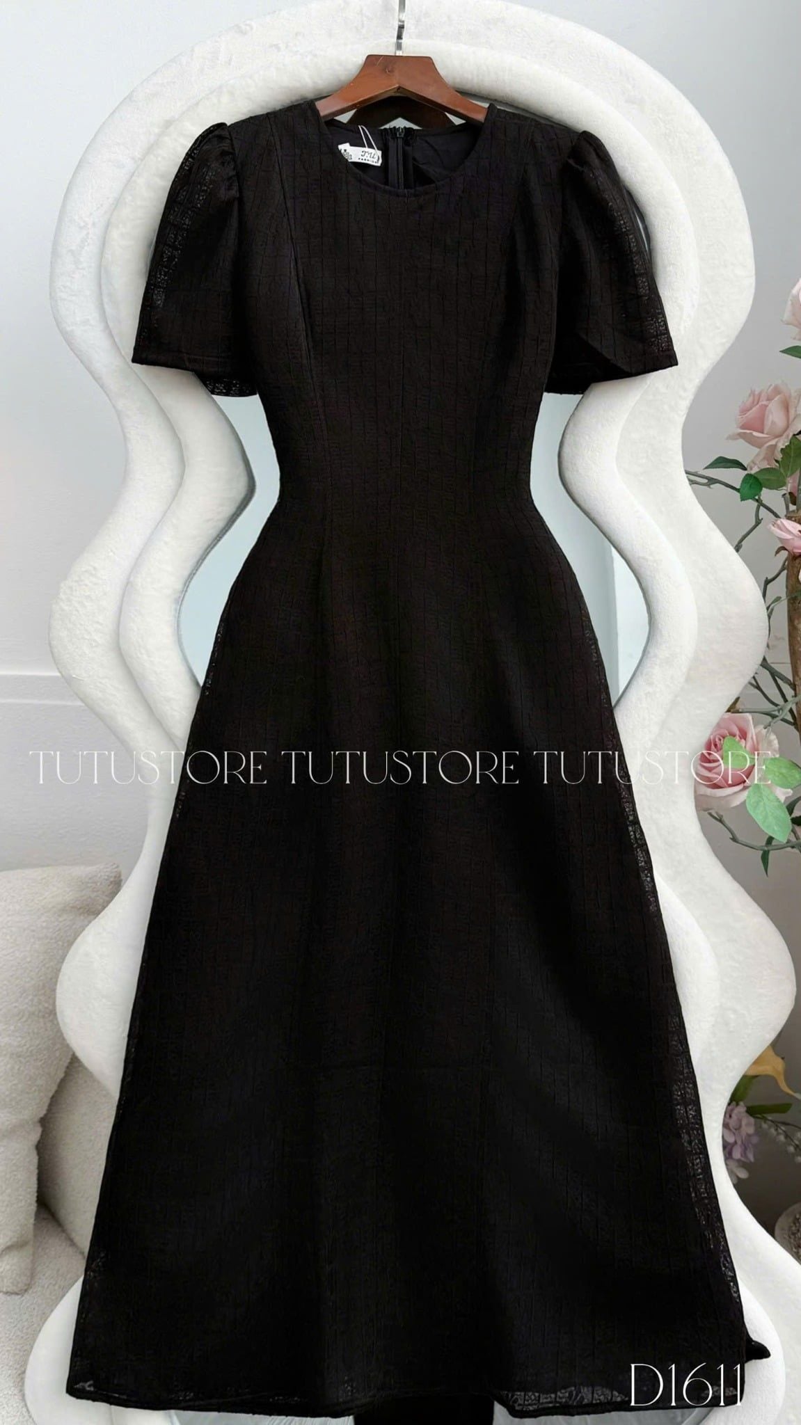 Đầm Thiết Kế Cổ Tròn Dáng Dài Đi Chơi TuTu Store Mã D1611