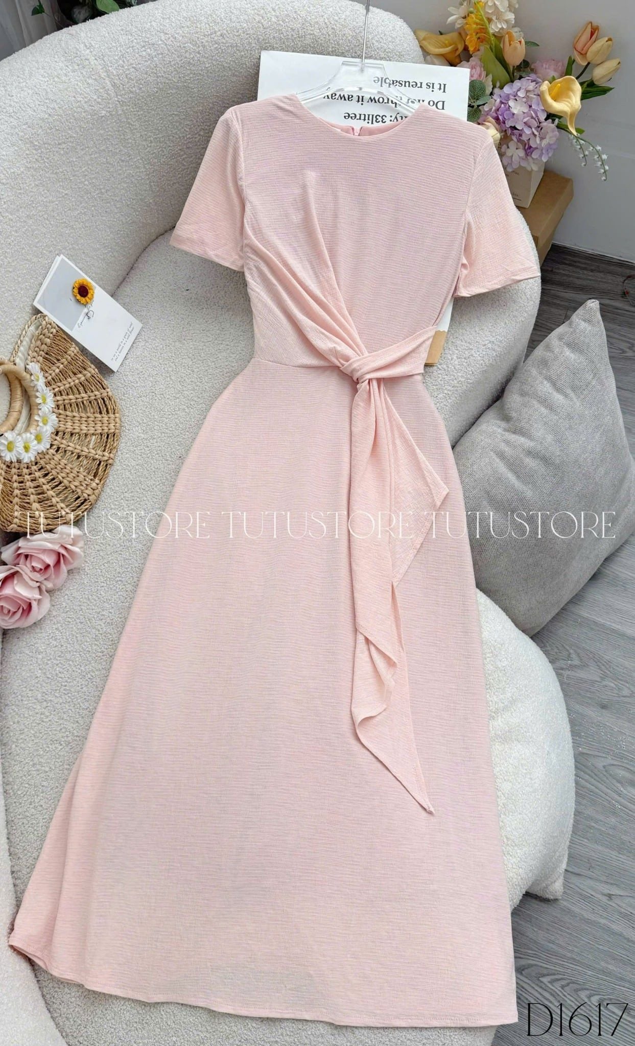 Đầm Thiết Kế Cổ Tròn Dáng Dài Đi Tiệc TuTu Store Mã D1617
