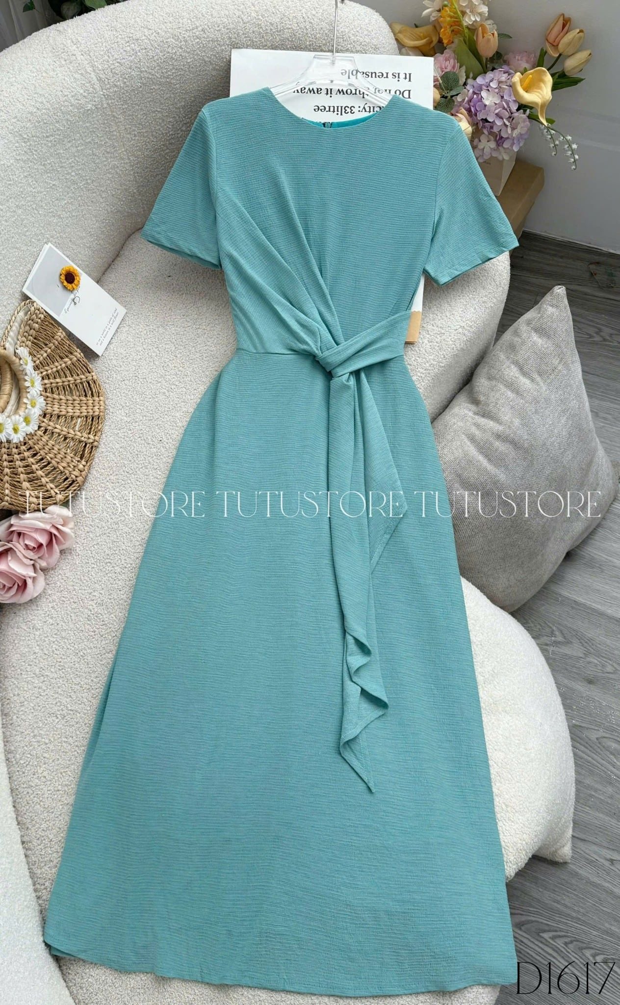 Đầm Thiết Kế Cổ Tròn Dáng Dài Đi Tiệc TuTu Store Mã D1617