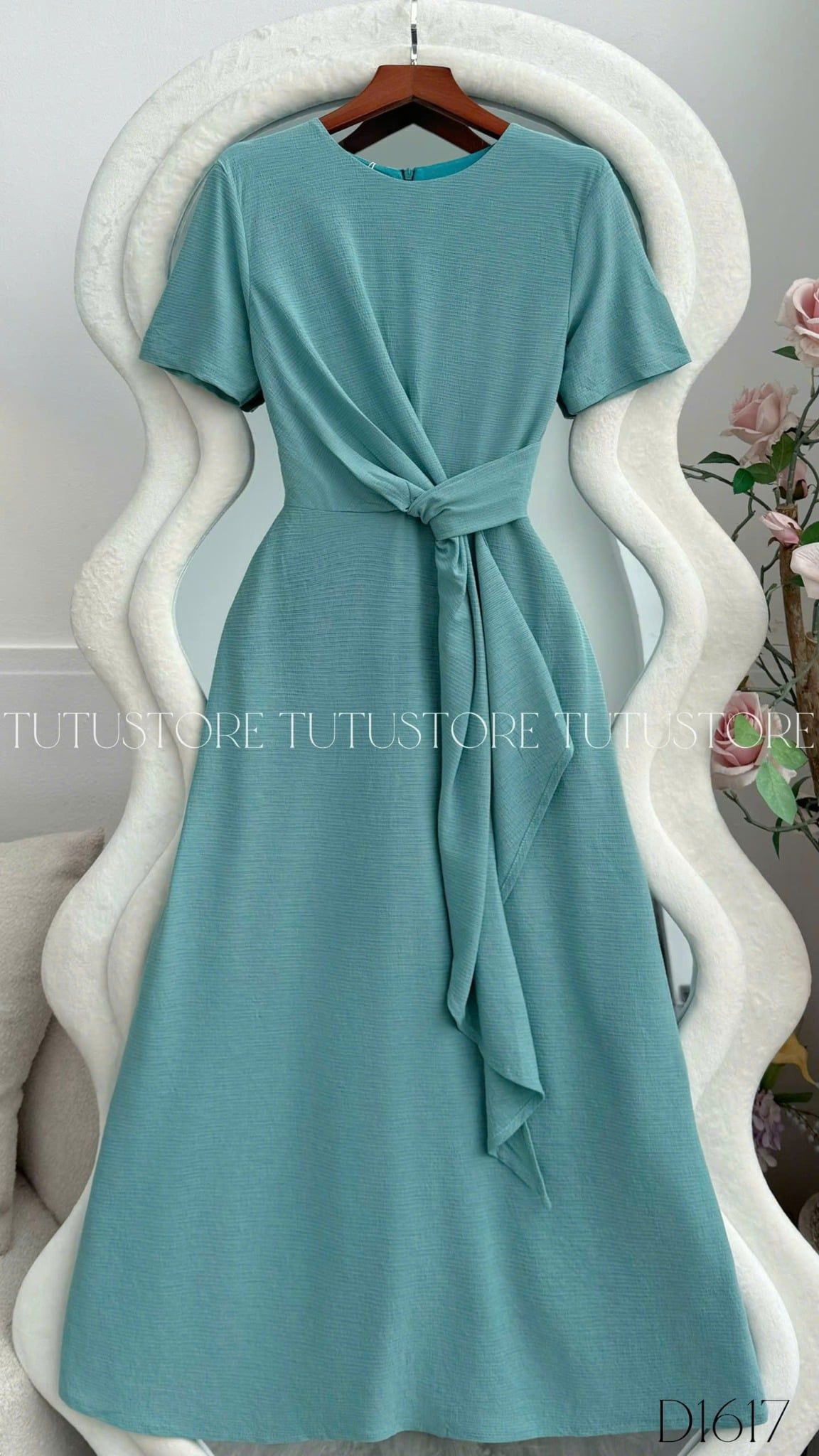 Đầm Thiết Kế Cổ Tròn Dáng Dài Đi Tiệc TuTu Store Mã D1617