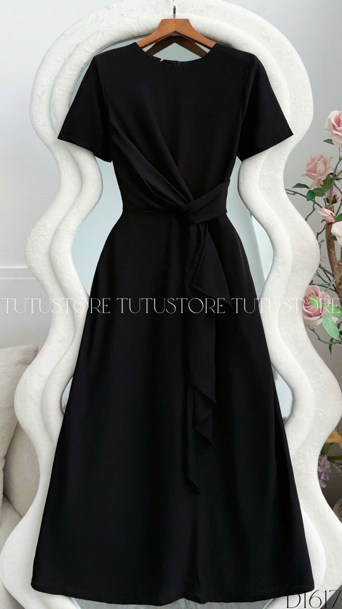 Đầm Thiết Kế Cổ Tròn Dáng Dài Đi Tiệc TuTu Store Mã D1617