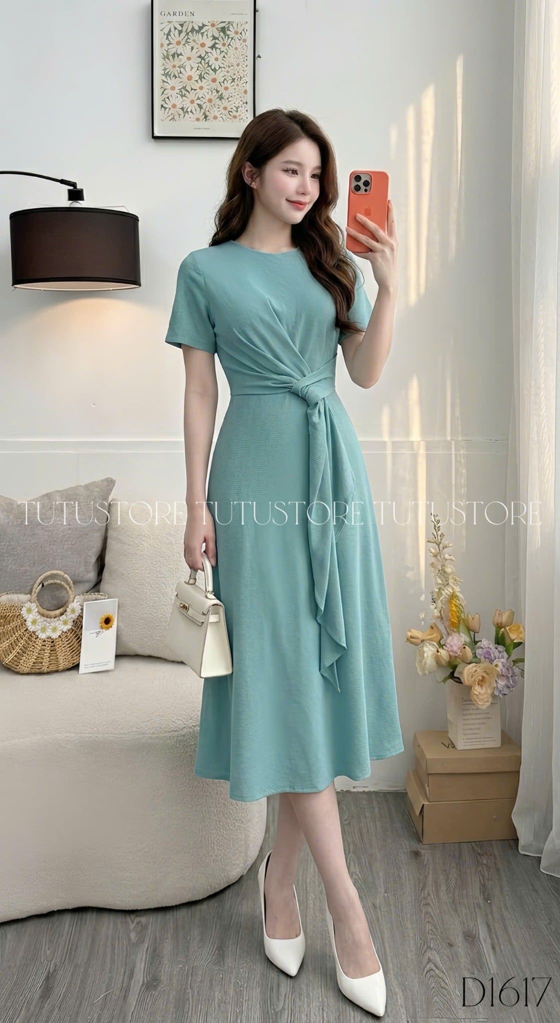 Đầm Thiết Kế Cổ Tròn Dáng Dài Đi Tiệc TuTu Store Mã D1617