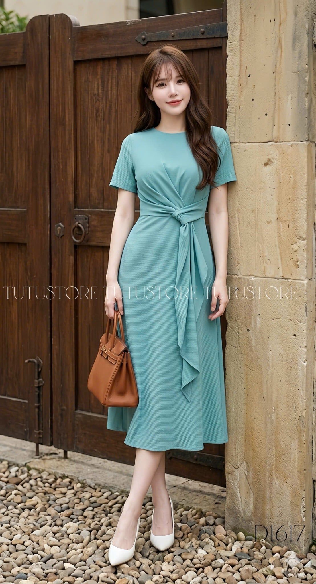 Đầm Thiết Kế Cổ Tròn Dáng Dài Đi Tiệc TuTu Store Mã D1617