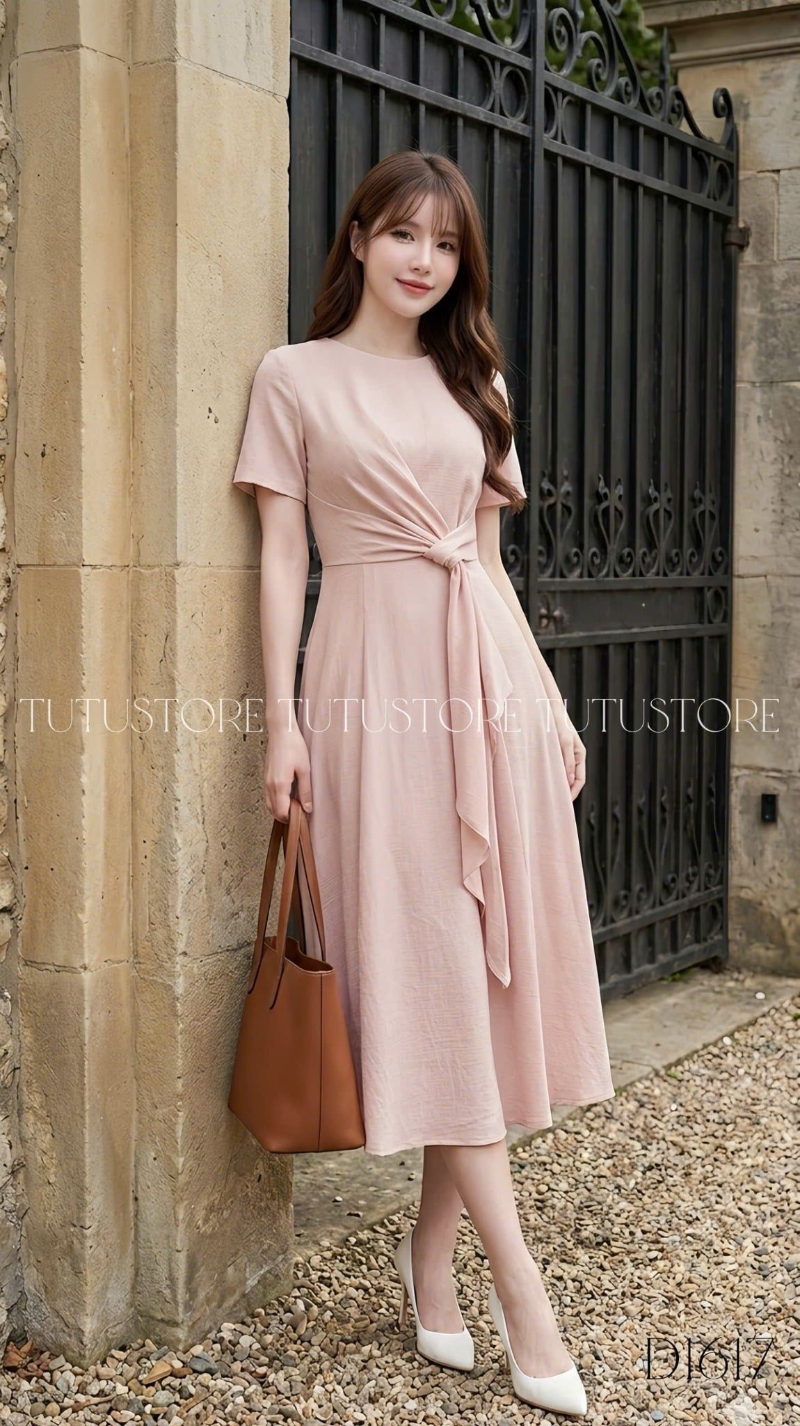 Đầm Thiết Kế Cổ Tròn Dáng Dài Đi Tiệc TuTu Store Mã D1617