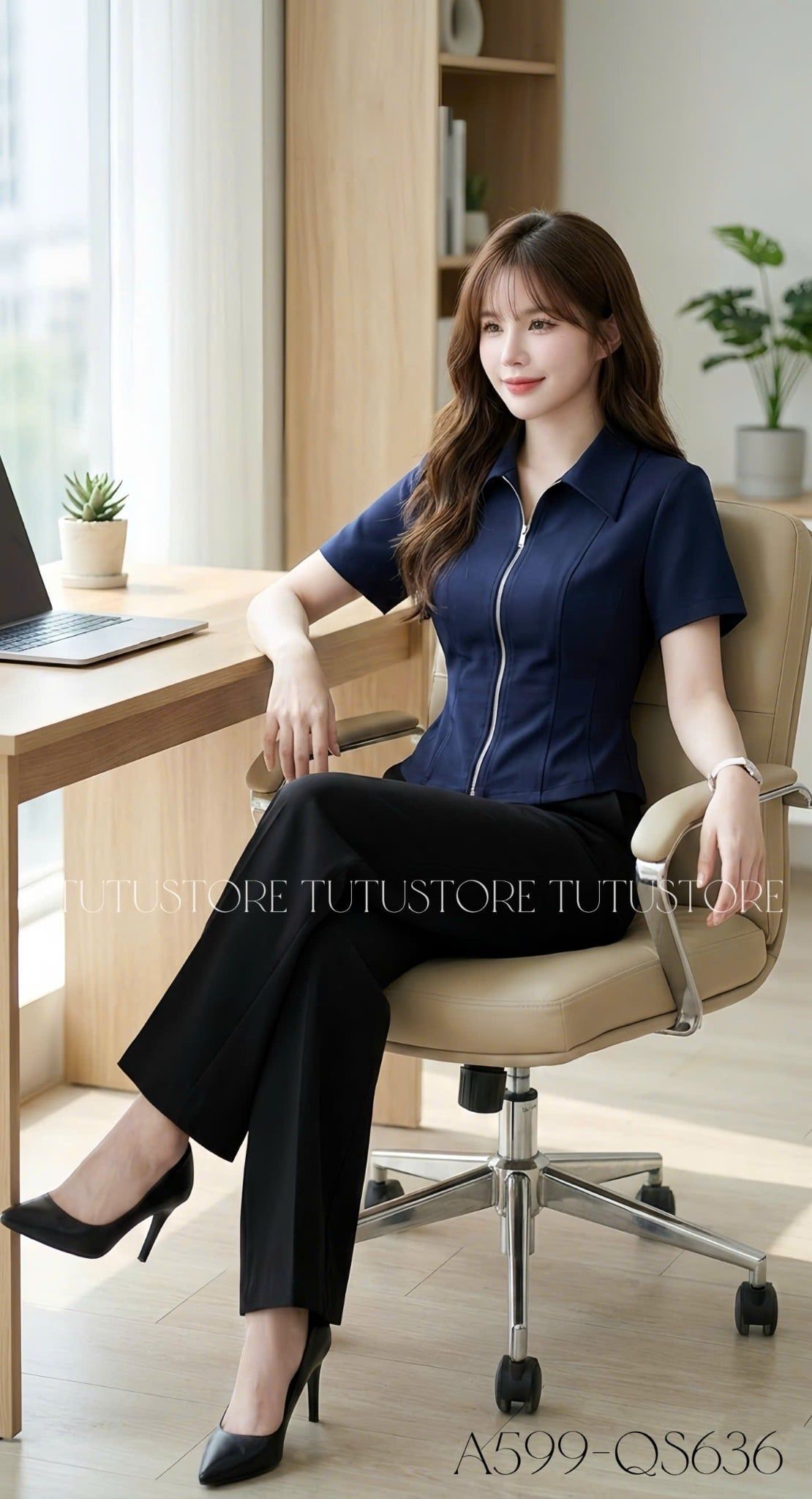 Áo Thiết Kế Cổ Sơ Mi Đi Chơi TuTu Store Mã A599