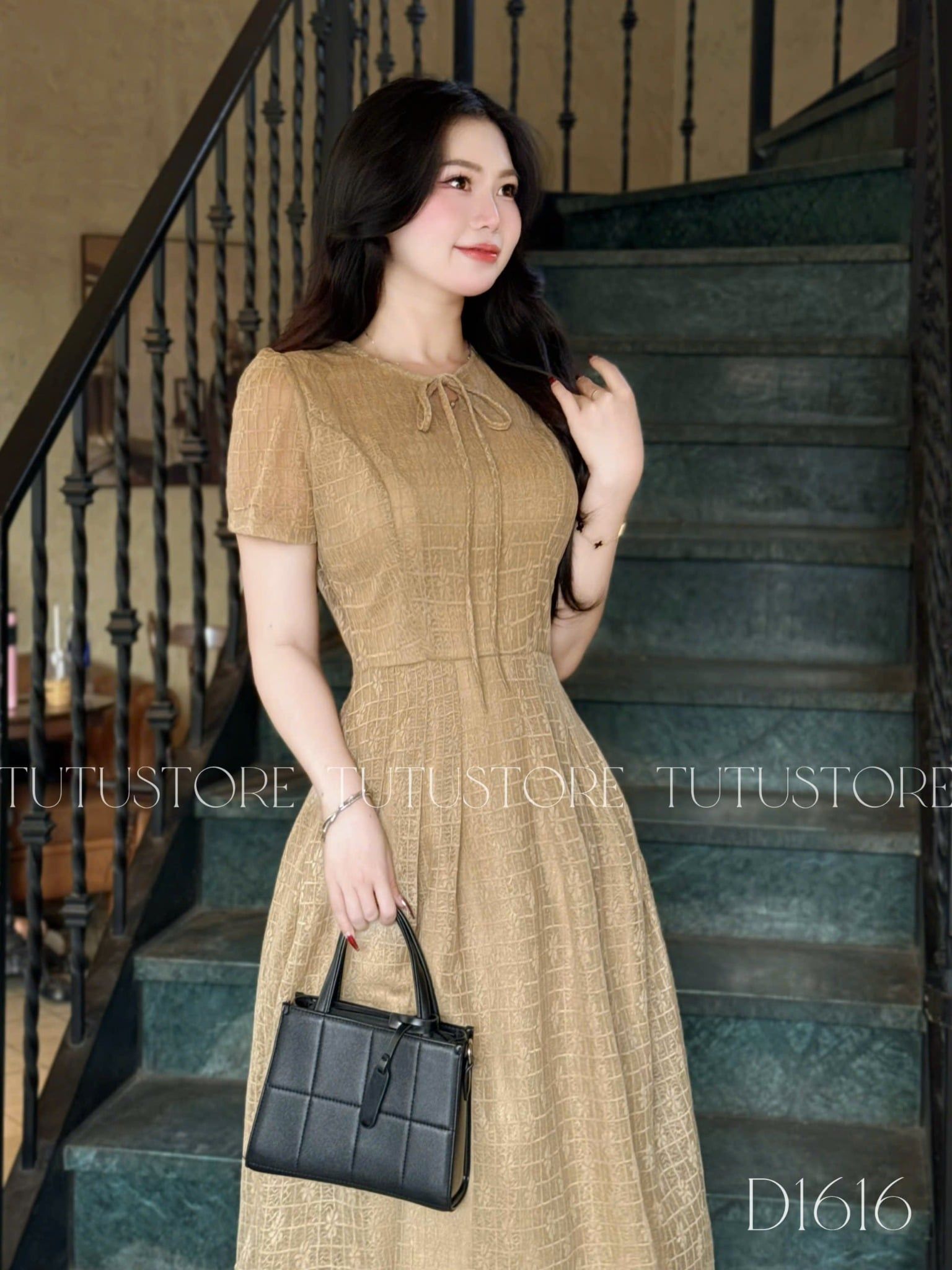 Đầm Thiết Kế Dáng Xòe Đi Chơi TuTu Store Mã D1616