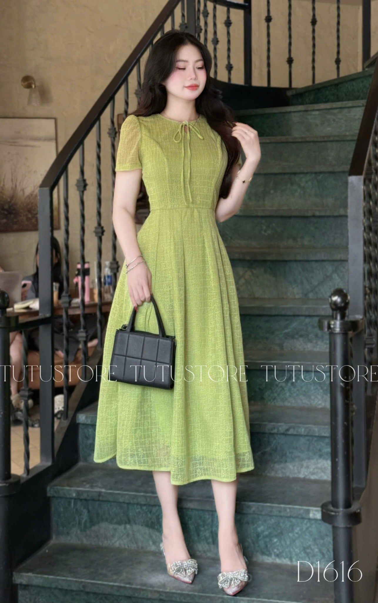 Đầm Thiết Kế Dáng Xòe Đi Chơi TuTu Store Mã D1616