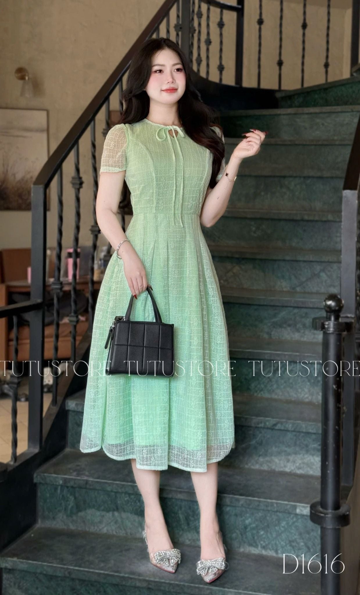 Đầm Thiết Kế Dáng Xòe Đi Chơi TuTu Store Mã D1616