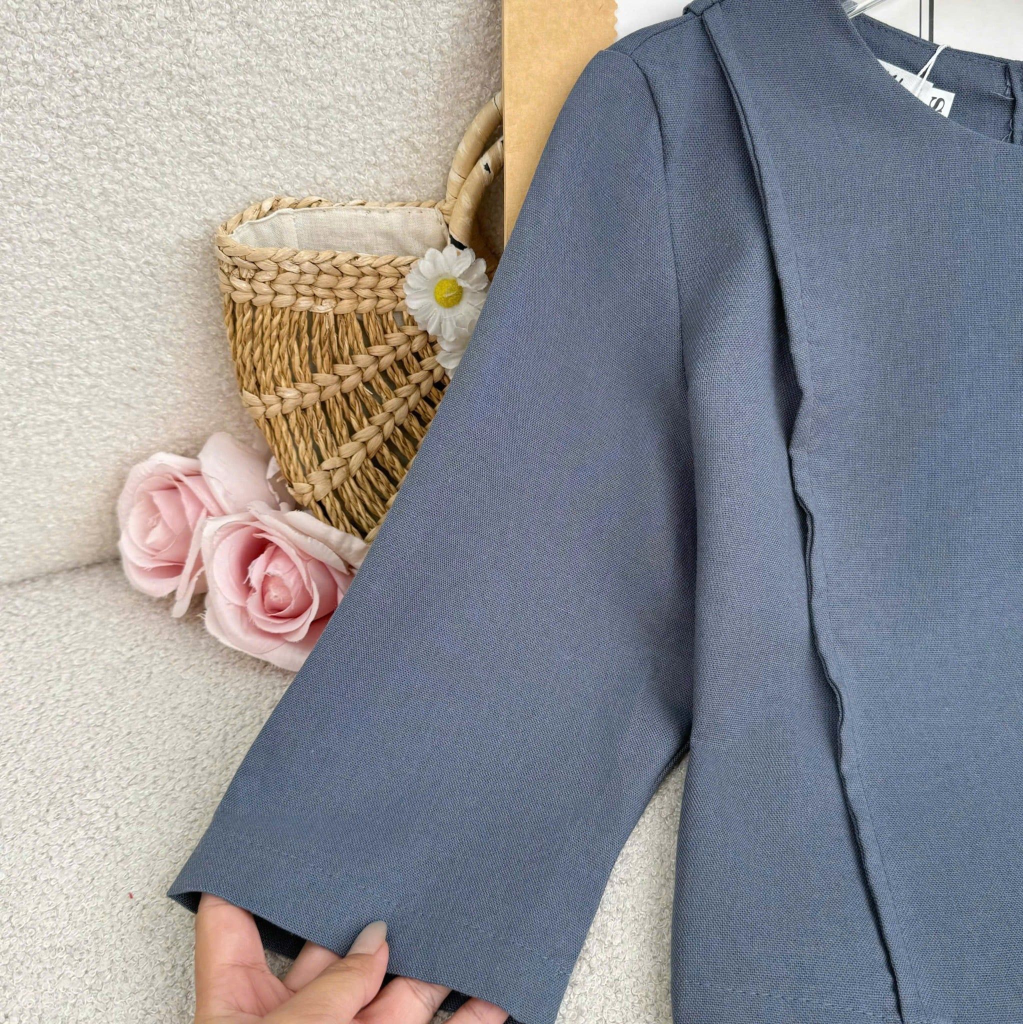 Áo Thiết Kế Nút Sau Thanh Lịch Công Sở TuTu Store Mã AS661