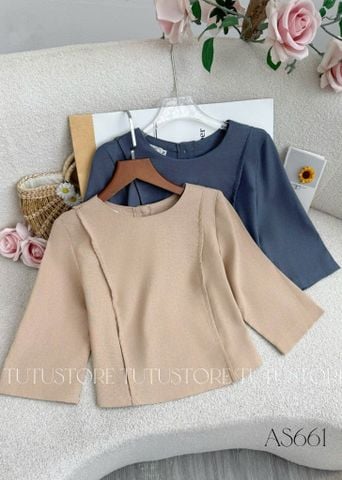 Áo Thiết Kế Nút Sau Thanh Lịch Công Sở TuTu Store Mã AS661