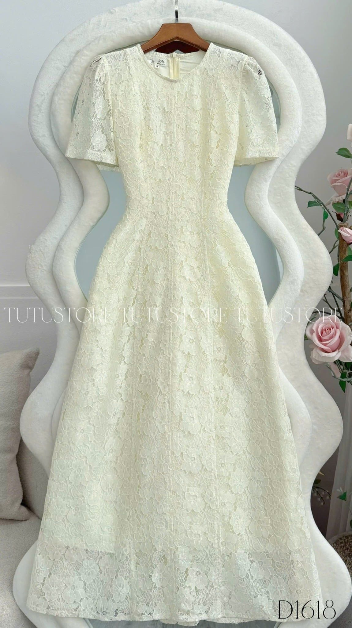 Đầm Thiết Kế Cổ Tròn Dáng Chữ A Đi Tiệc TuTu Store Mã D1618