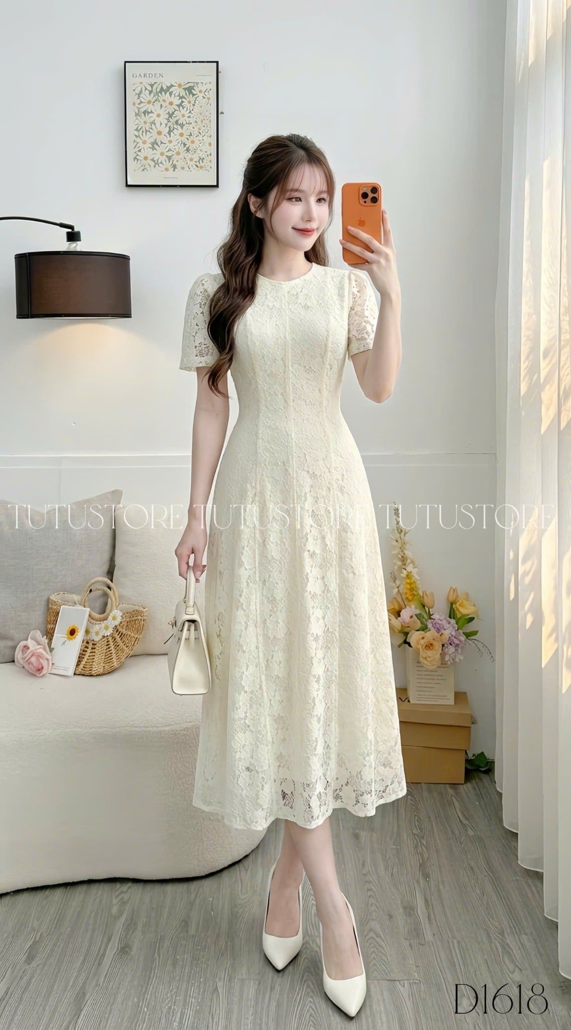 Đầm Thiết Kế Cổ Tròn Dáng Chữ A Đi Tiệc TuTu Store Mã D1618