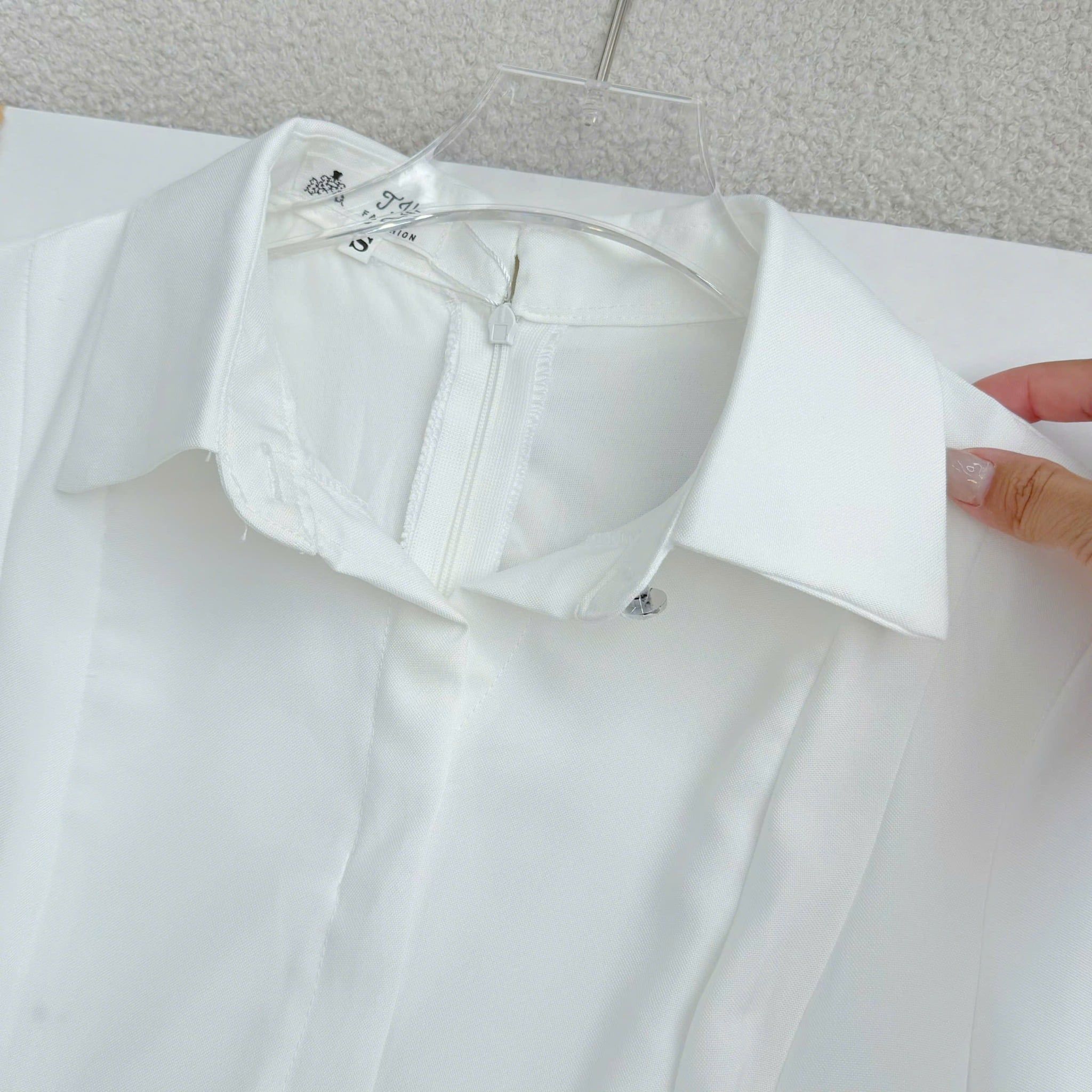 Đầm Thiết Kế Kiểu Cổ Sơ Mi Dáng Dài Công Sở TuTu Store Mã D1619