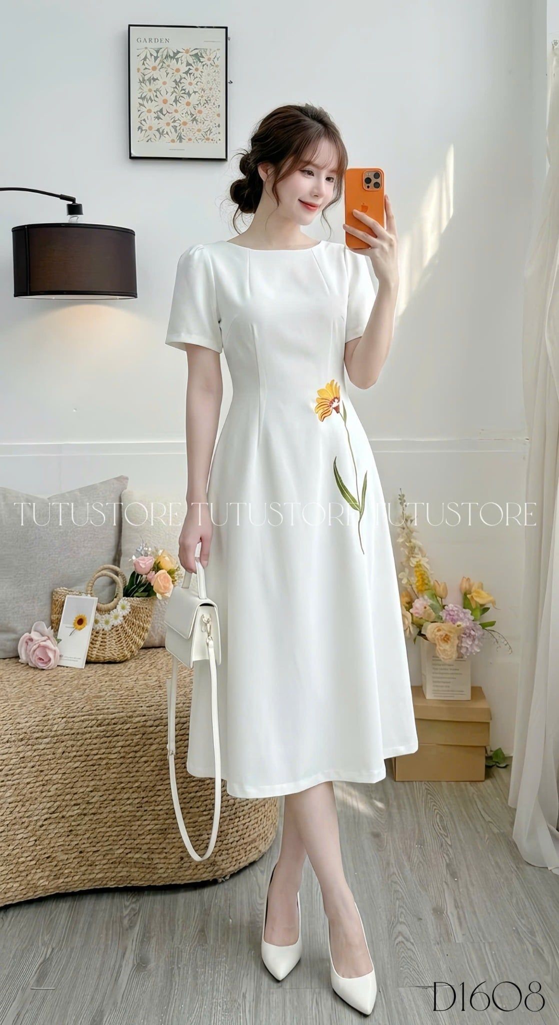 Đầm Thiết Kế Dáng Dài Đi Chơi TuTu Store Mã D1608