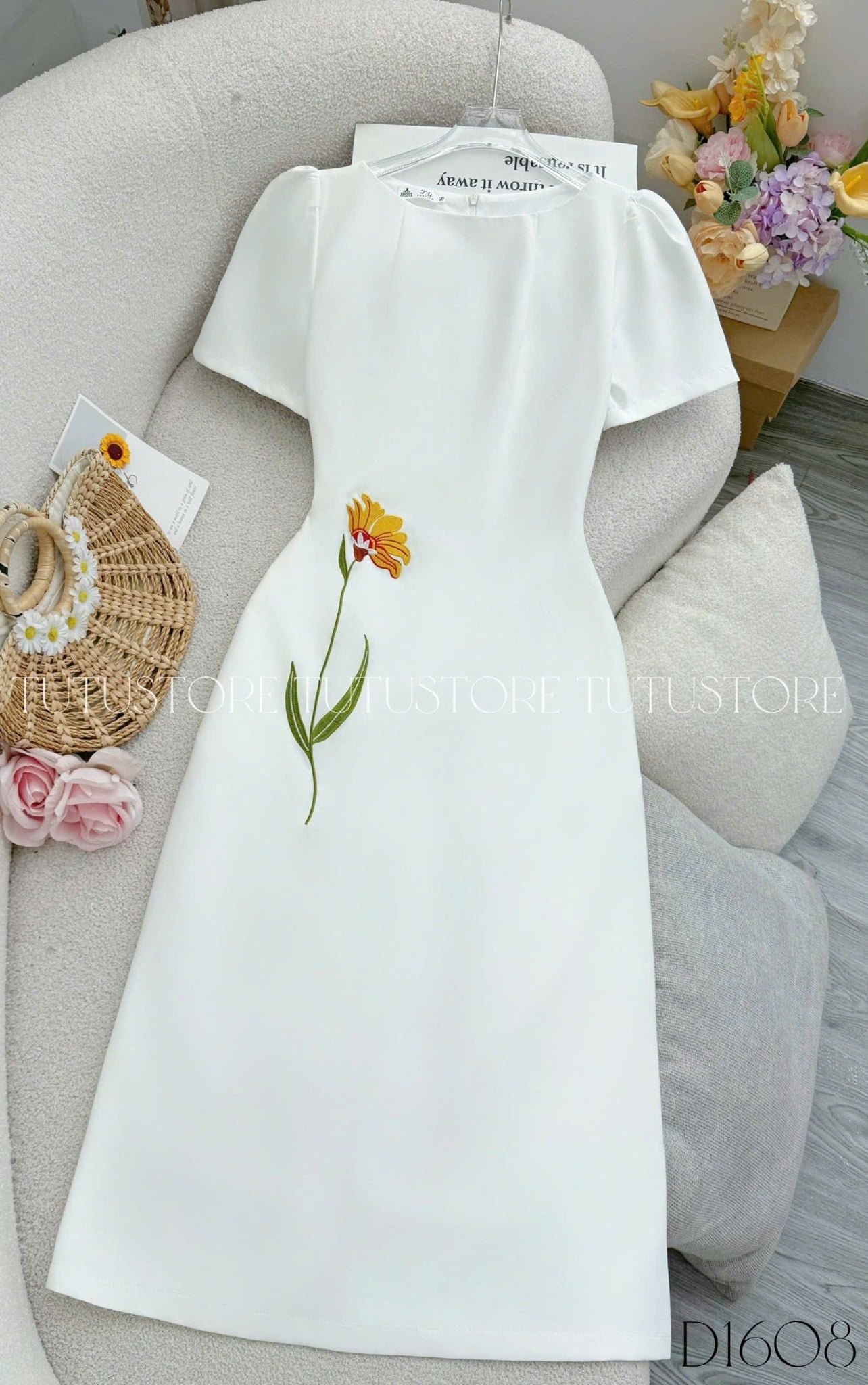 Đầm Thiết Kế Dáng Dài Đi Chơi TuTu Store Mã D1608