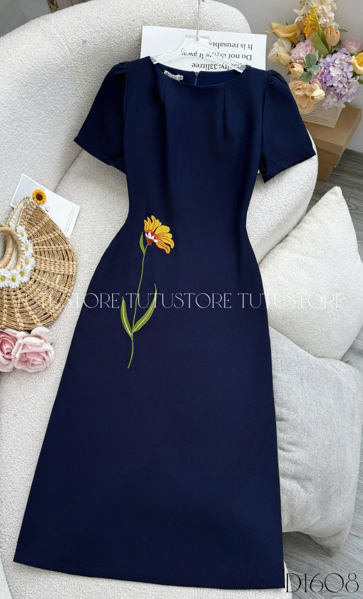 Đầm Thiết Kế Dáng Dài Đi Chơi TuTu Store Mã D1608