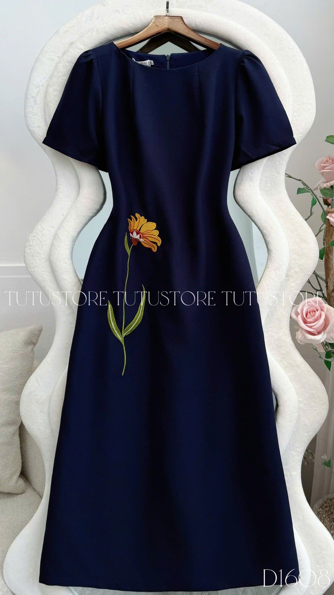 Đầm Thiết Kế Dáng Dài Đi Chơi TuTu Store Mã D1608