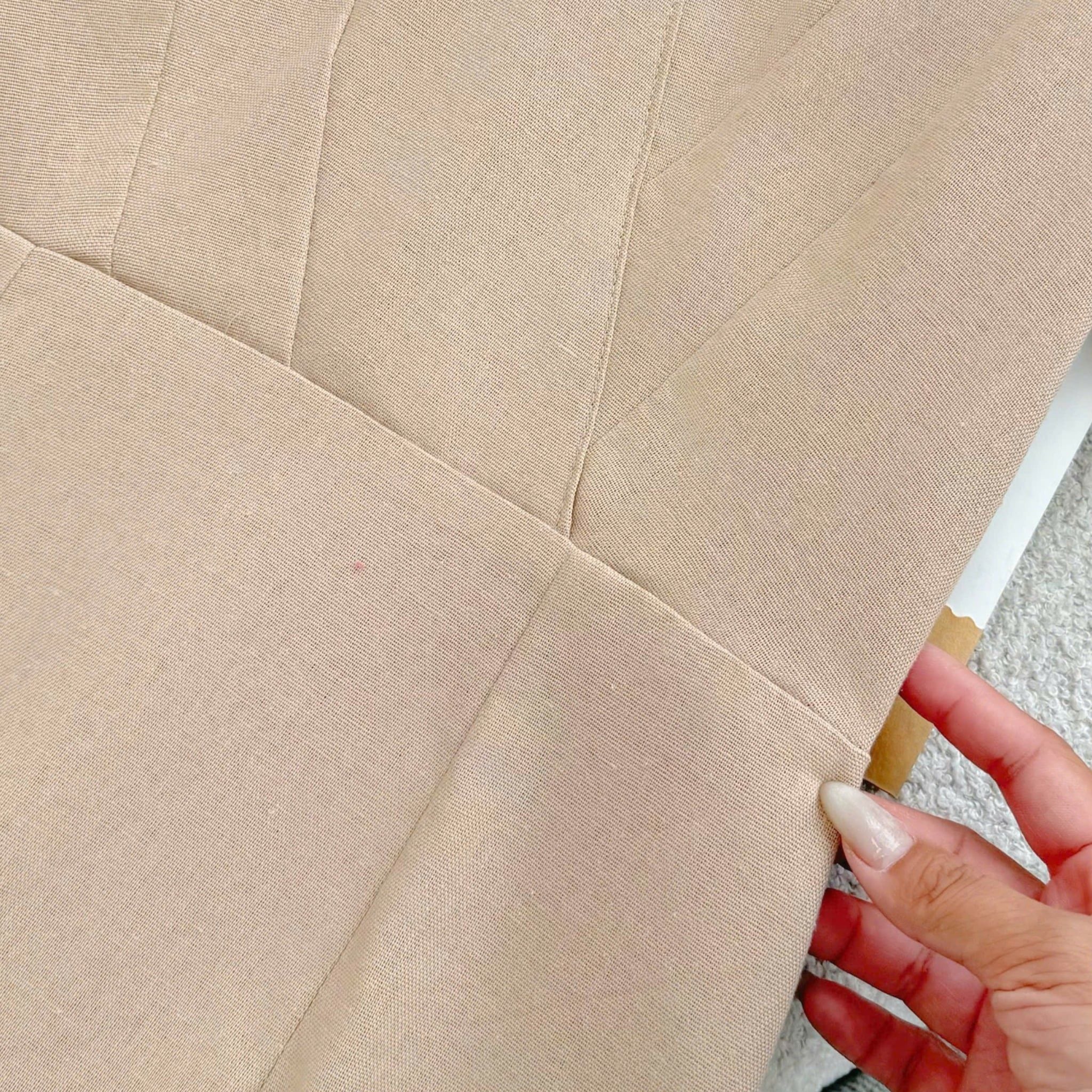 Đầm Thiết Kế Kiểu Cổ Chữ V Tay Bồng Thanh Lịch TuTu Store Mã D1621