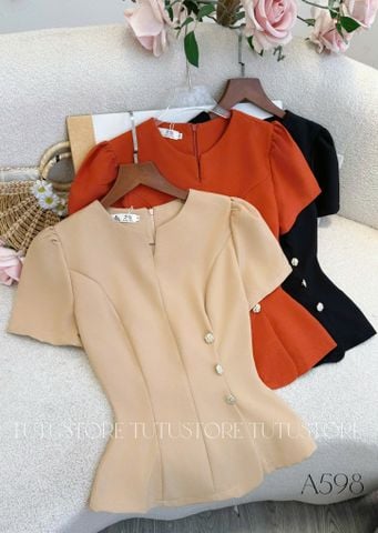 Áo Thiết Kế Dáng Peplum Công Sở TuTu Store Mã A598