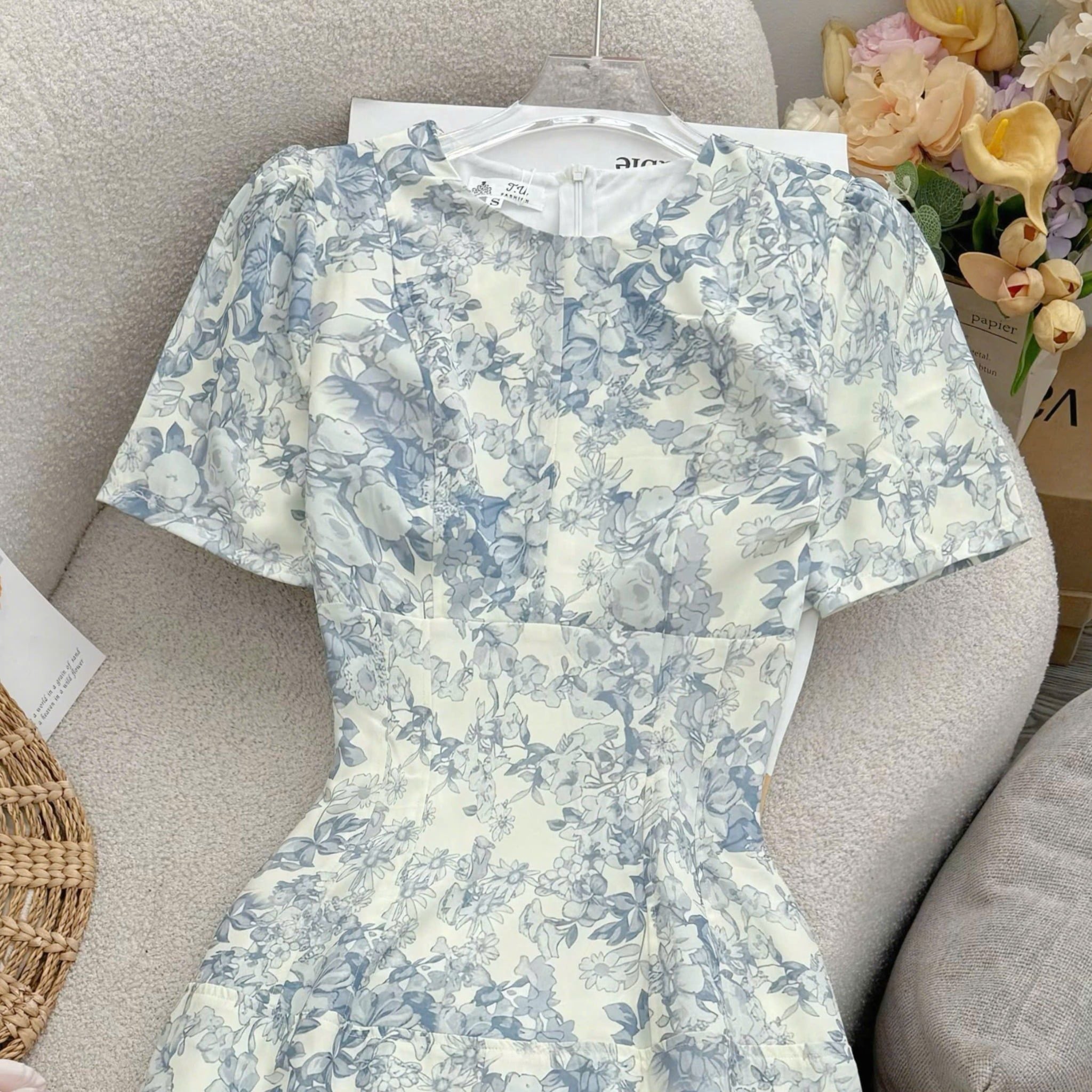 Đầm Thiết Kế Cổ Tròn Dáng Dài Đi Chơi TuTu Store Mã D1630