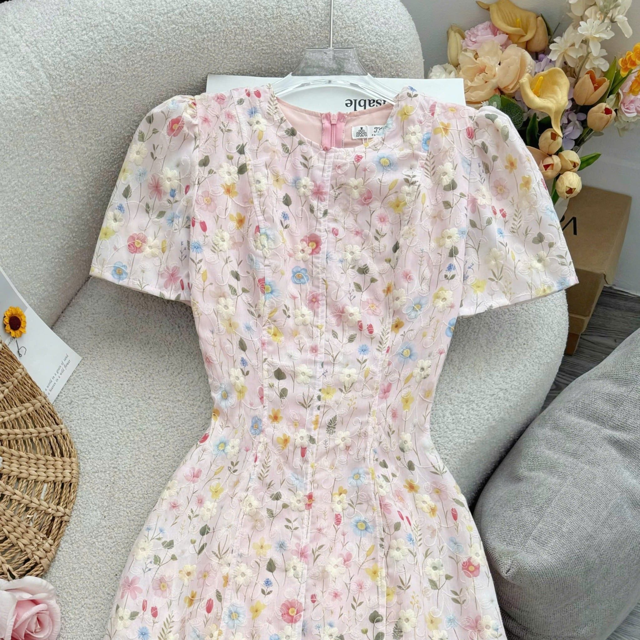Đầm Thiết Kế Dáng Chữ A Đi Chơi TuTu Store Mã D1629