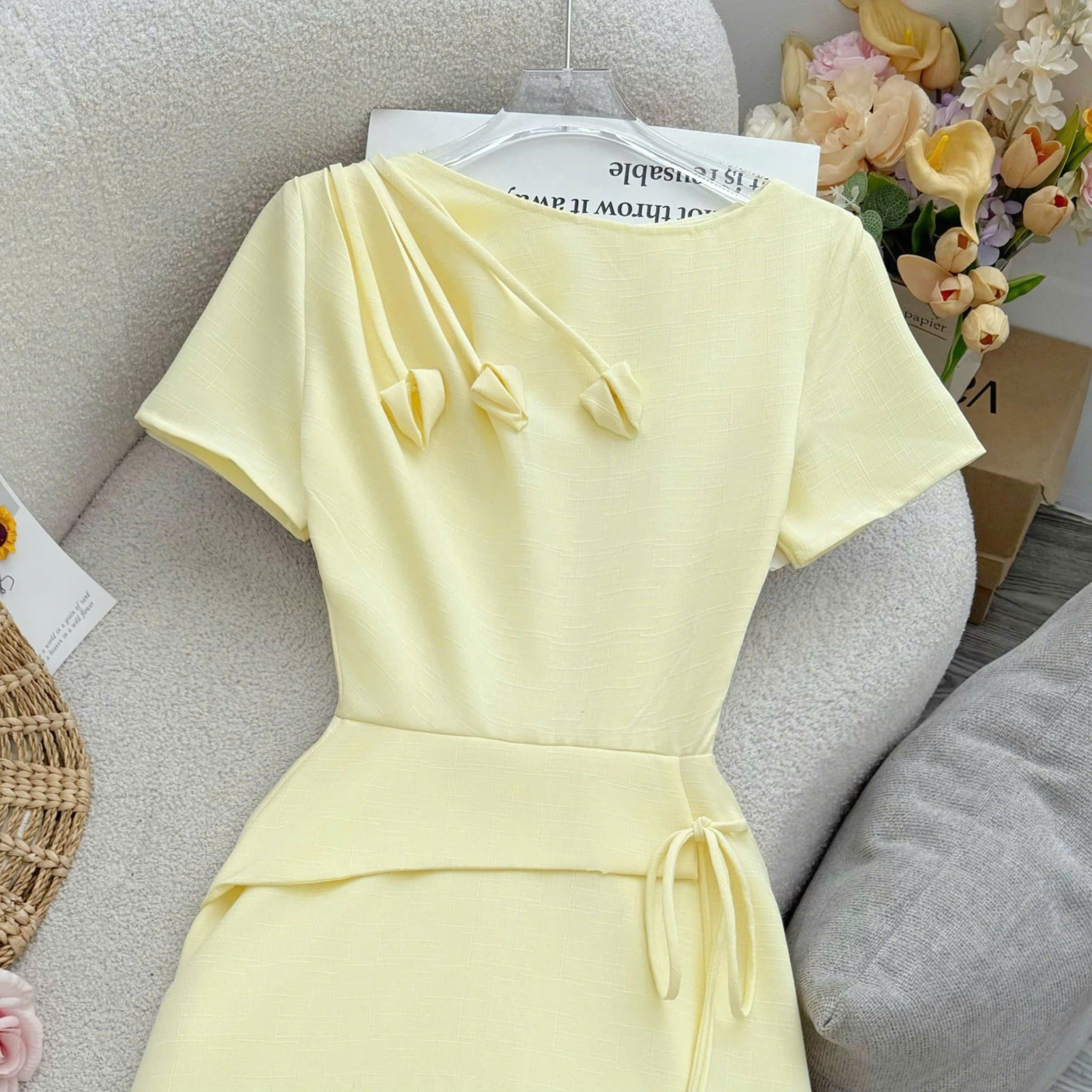 Đầm Thiết Kế Kiểu Hoa Nổi Dáng Dài Đi Tiệc TuTu Store Mã D1624