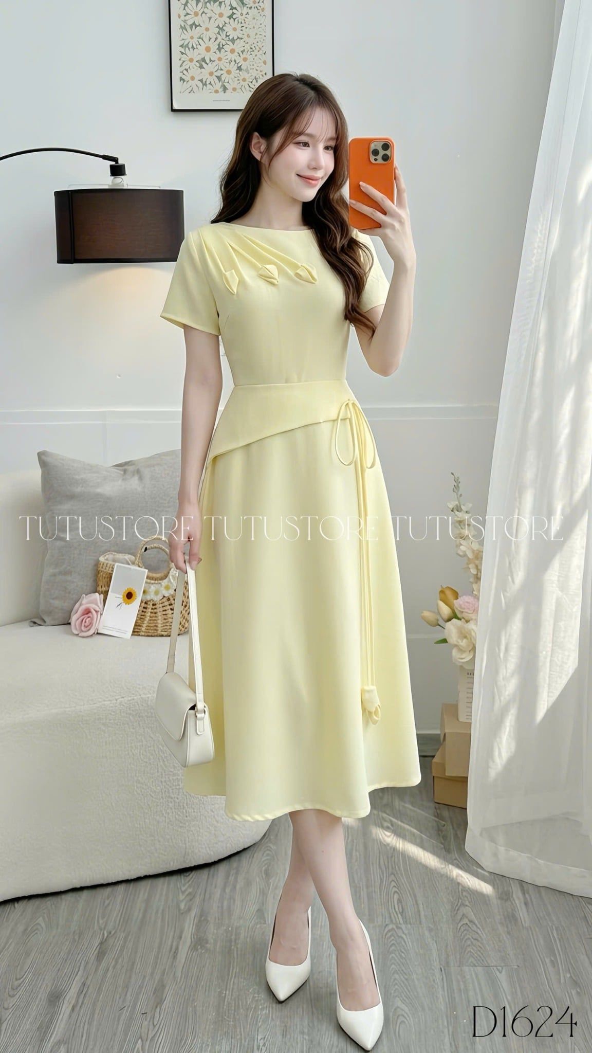 Đầm Thiết Kế Kiểu Hoa Nổi Dáng Dài Đi Tiệc TuTu Store Mã D1624