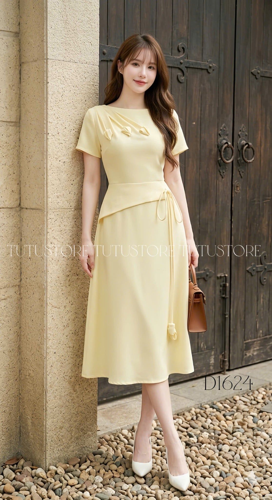 Đầm Thiết Kế Kiểu Hoa Nổi Dáng Dài Đi Tiệc TuTu Store Mã D1624