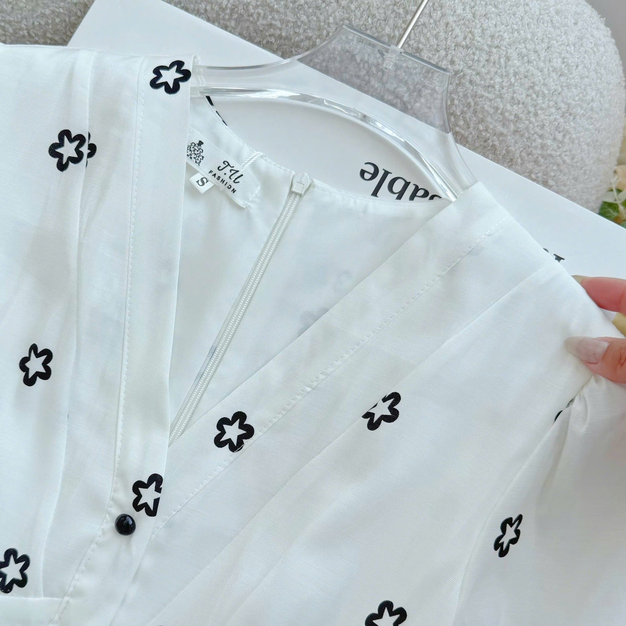 Đầm Xinh Thiết Kế Cổ Tim Hoa Nhí Dáng Dài Đi Chơi TuTu Store Mã D1626