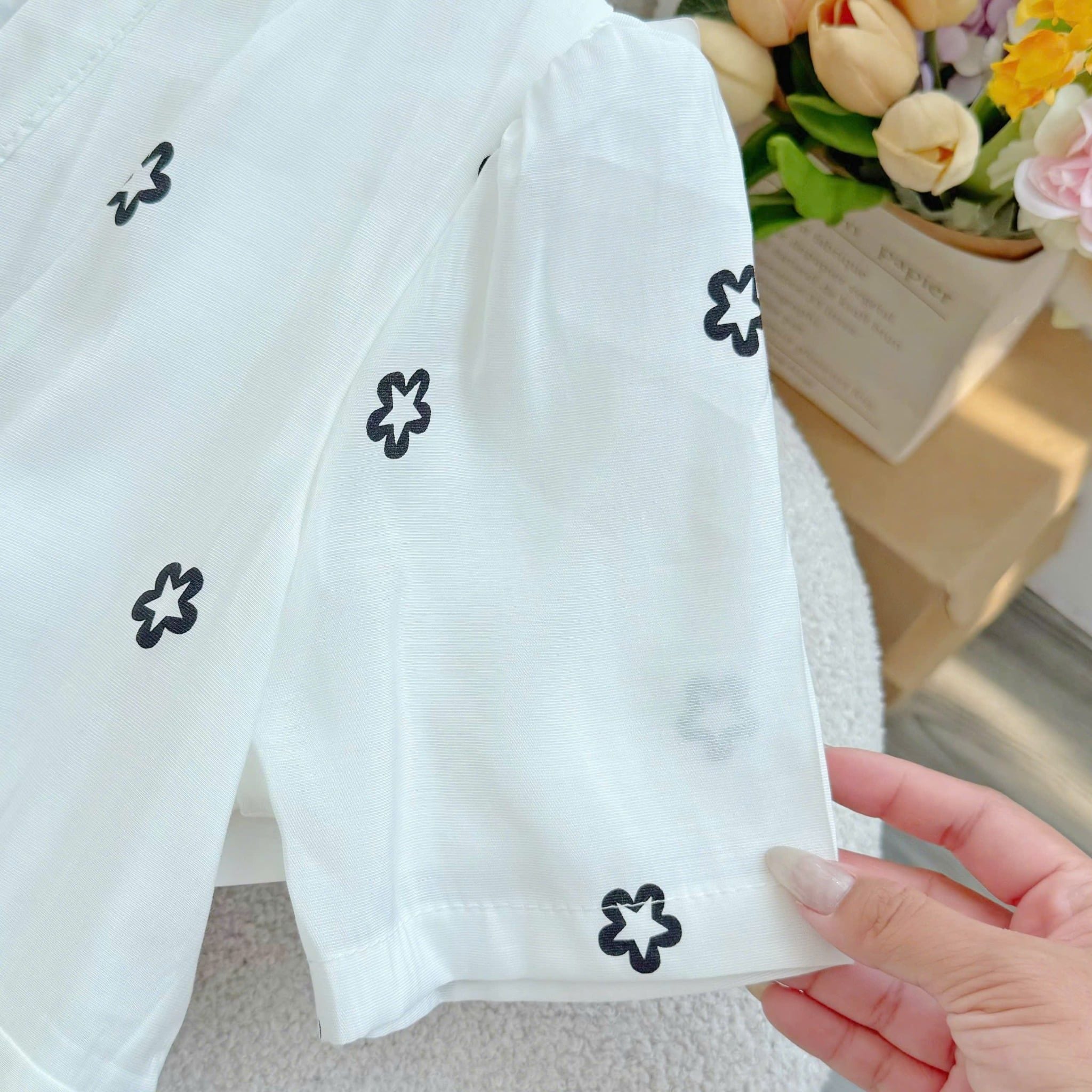 Đầm Xinh Thiết Kế Cổ Tim Hoa Nhí Dáng Dài Đi Chơi TuTu Store Mã D1626