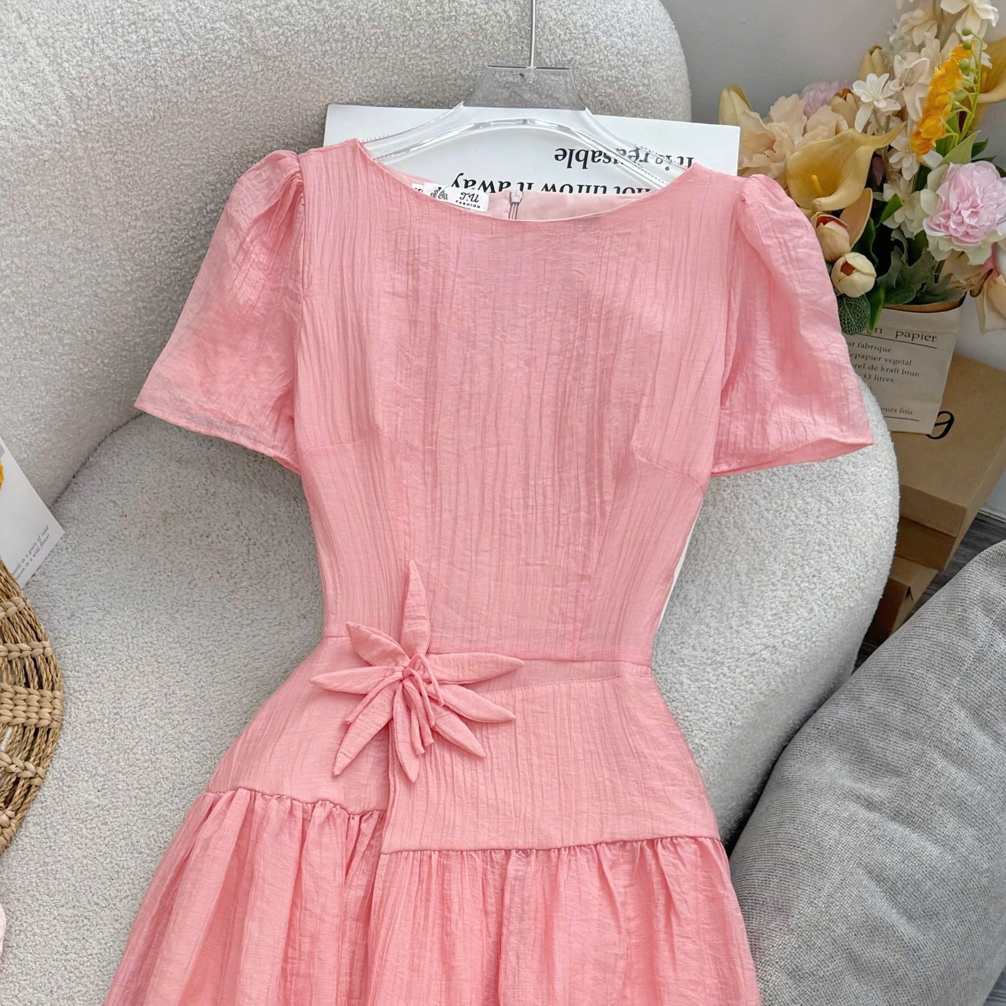 Đầm Xinh Thiết Kế Cổ Tròn Dáng Dài Nhẹ Nhàng Đi Chơi TuTu Store Mã D1623