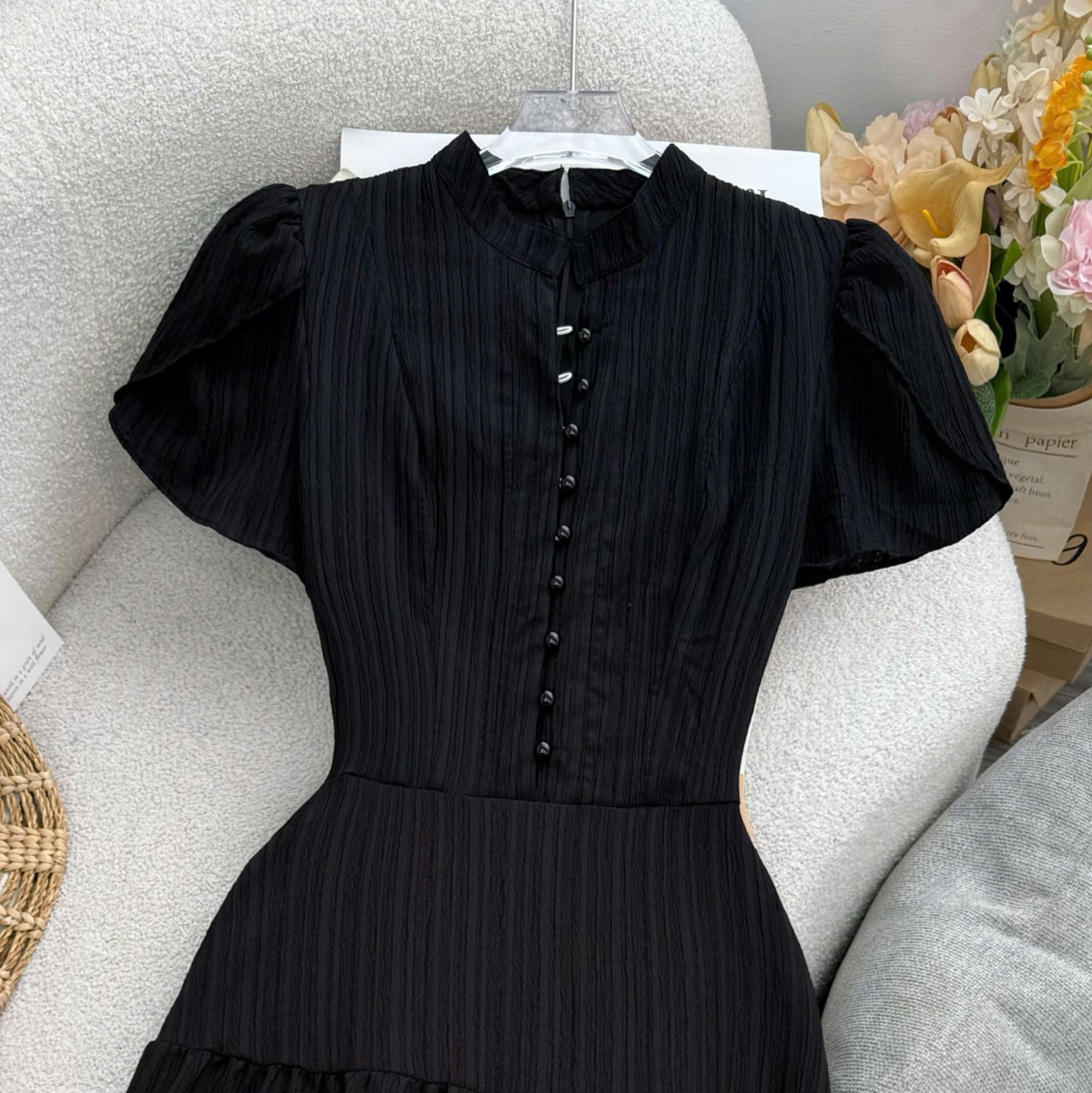 Đầm Thiết Kế Cổ Tròn Dáng Dài Đi Chơi TuTu Store Mã D1610