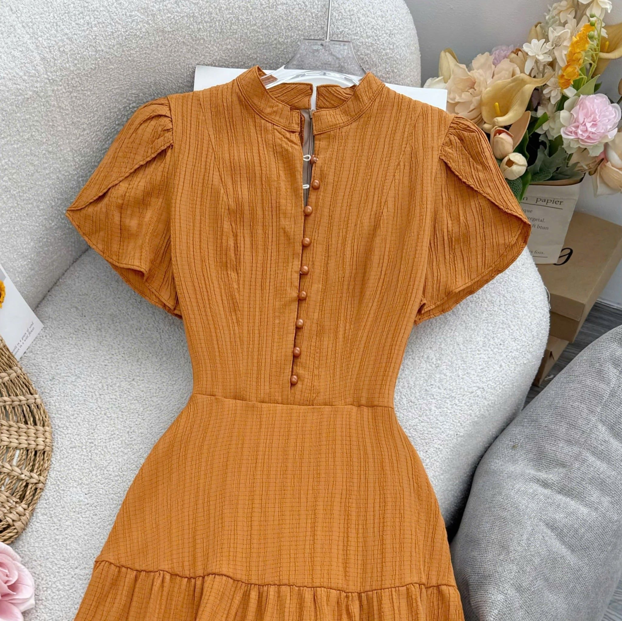 Đầm Thiết Kế Cổ Tròn Dáng Dài Đi Chơi TuTu Store Mã D1610